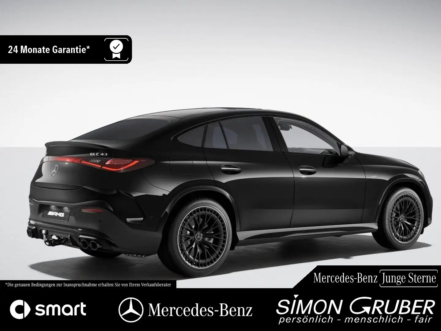 Mercedes-Benz GLC 43 AMG GLC 43 4M Coupe AMG Night Nappa Standhzg AHK Schwarz - 2