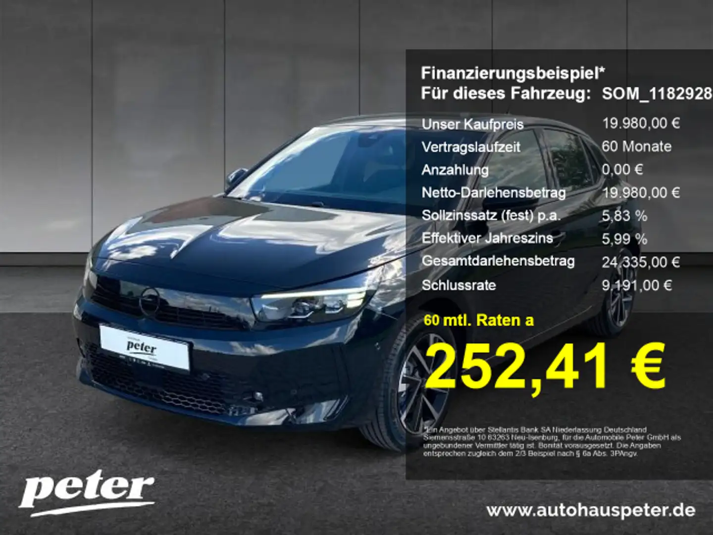 Opel Corsa Corsa F 1.2 GS Lenkradheizung Rückfahrkamera Schwarz - 1