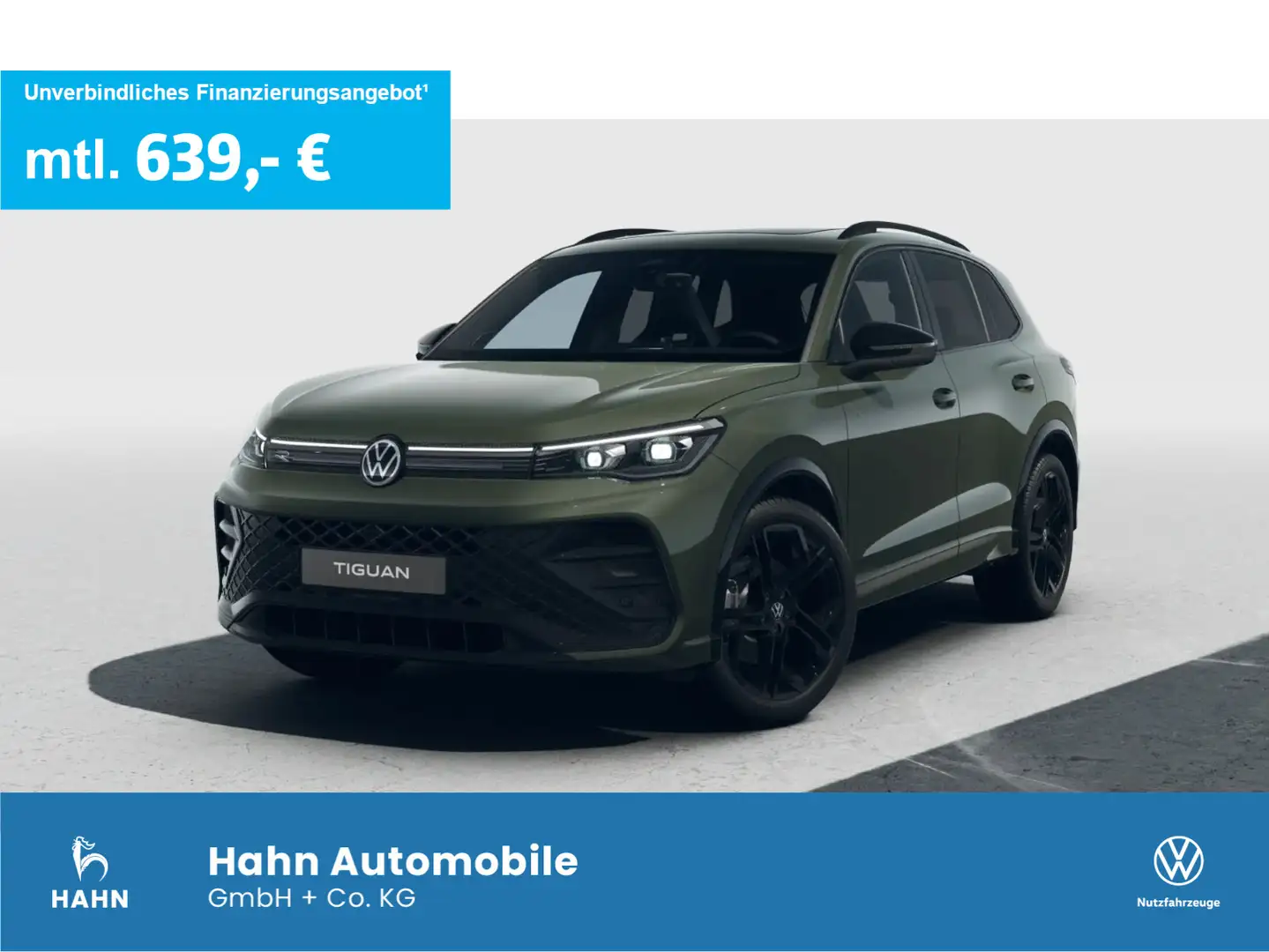 Volkswagen Tiguan R-Line 2,0 l TSI 4MOTION 204PS Pano AHK S Grün - 1