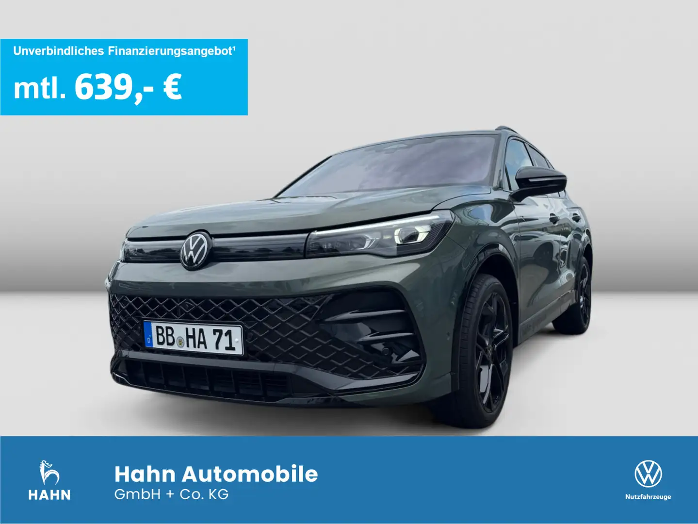 Volkswagen Tiguan R-Line 2,0 l TSI 4MOTION 204PS Pano AHK S Grün - 1