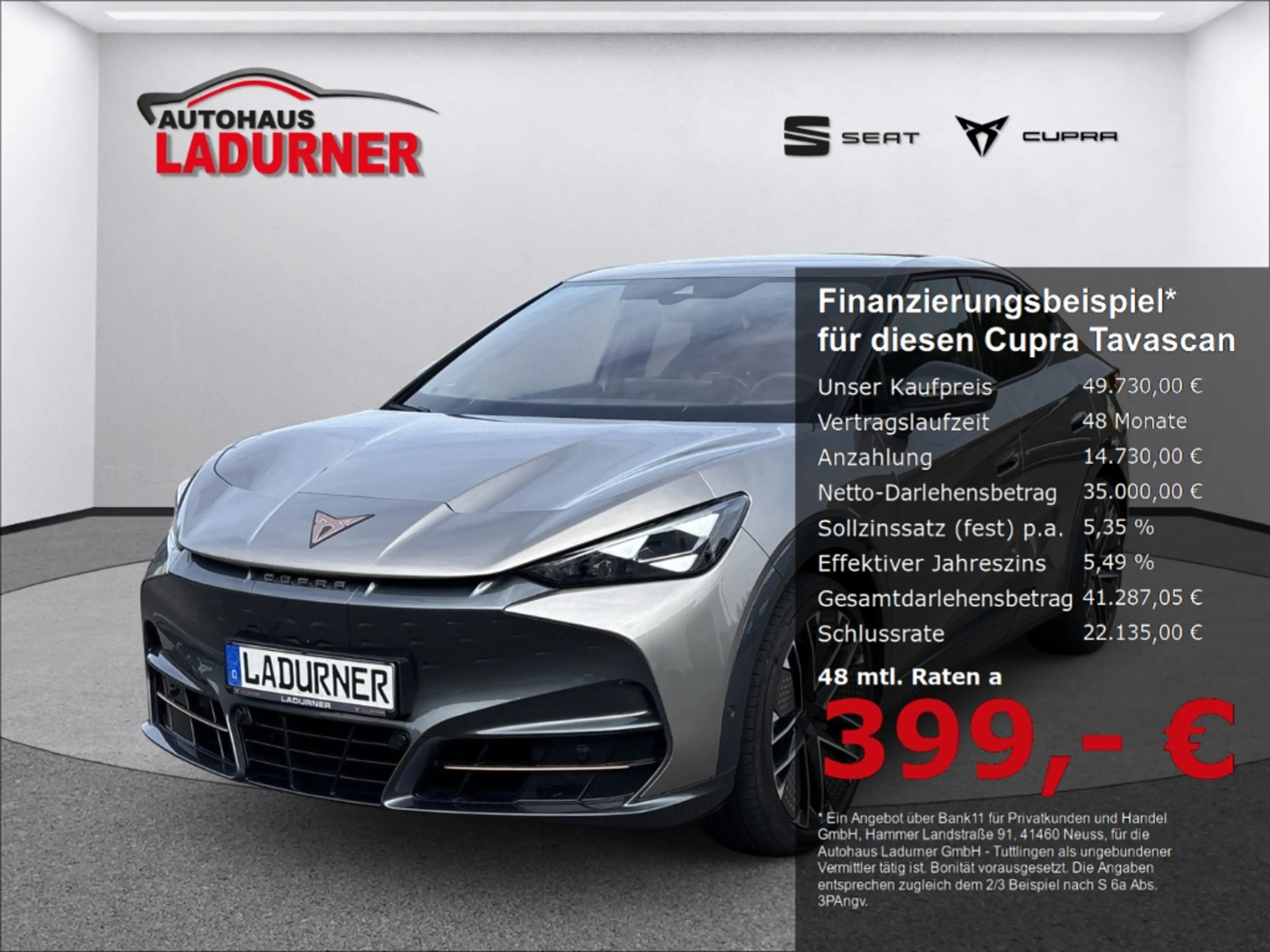 CUPRA Tavascan *250 kW 4Drive VZ+El. Panodach+Navi+Leder *