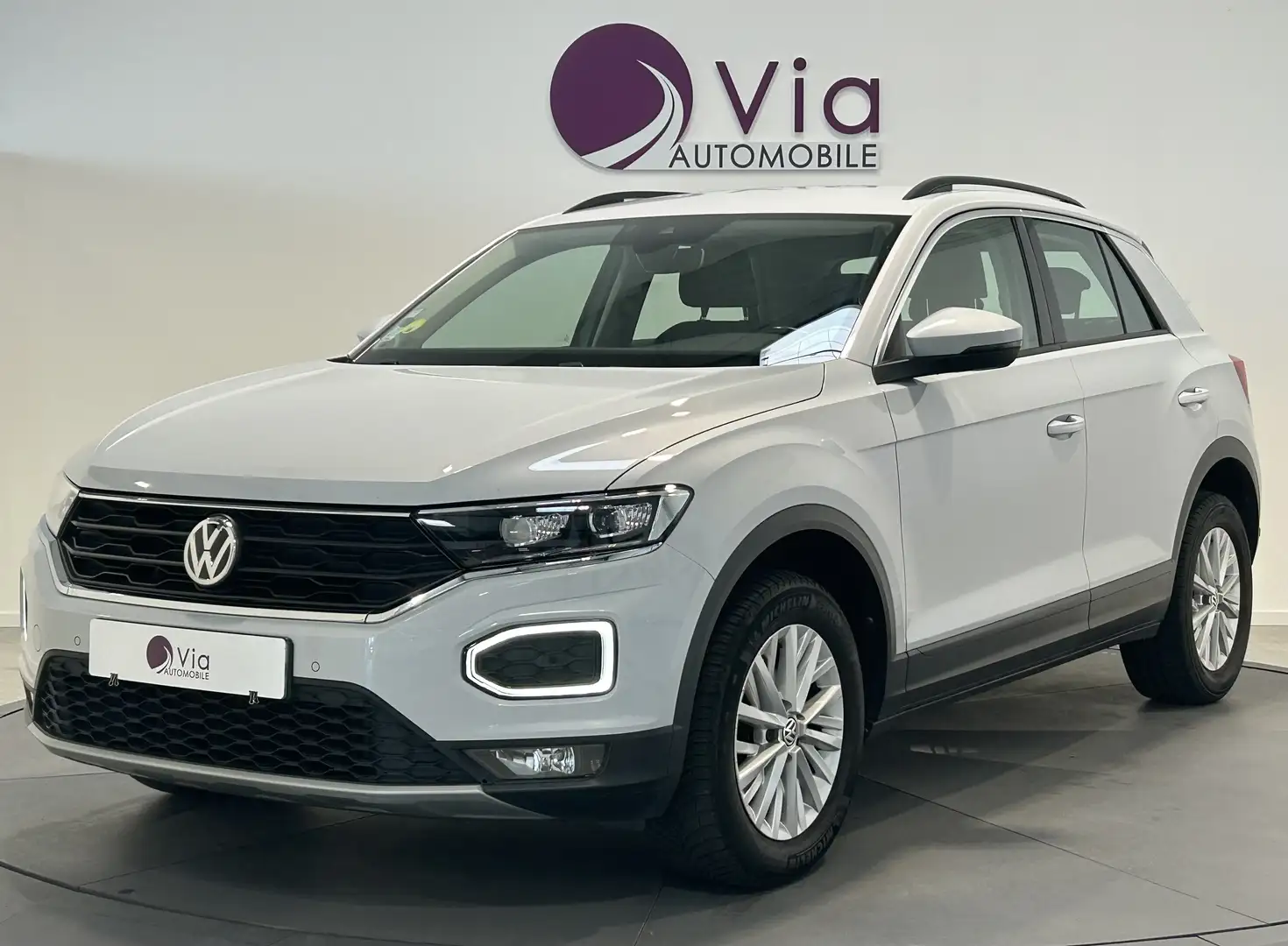 Volkswagen T-Roc 1.6 TDI 115 Start/Stop BVM6 Lounge Gris - 1