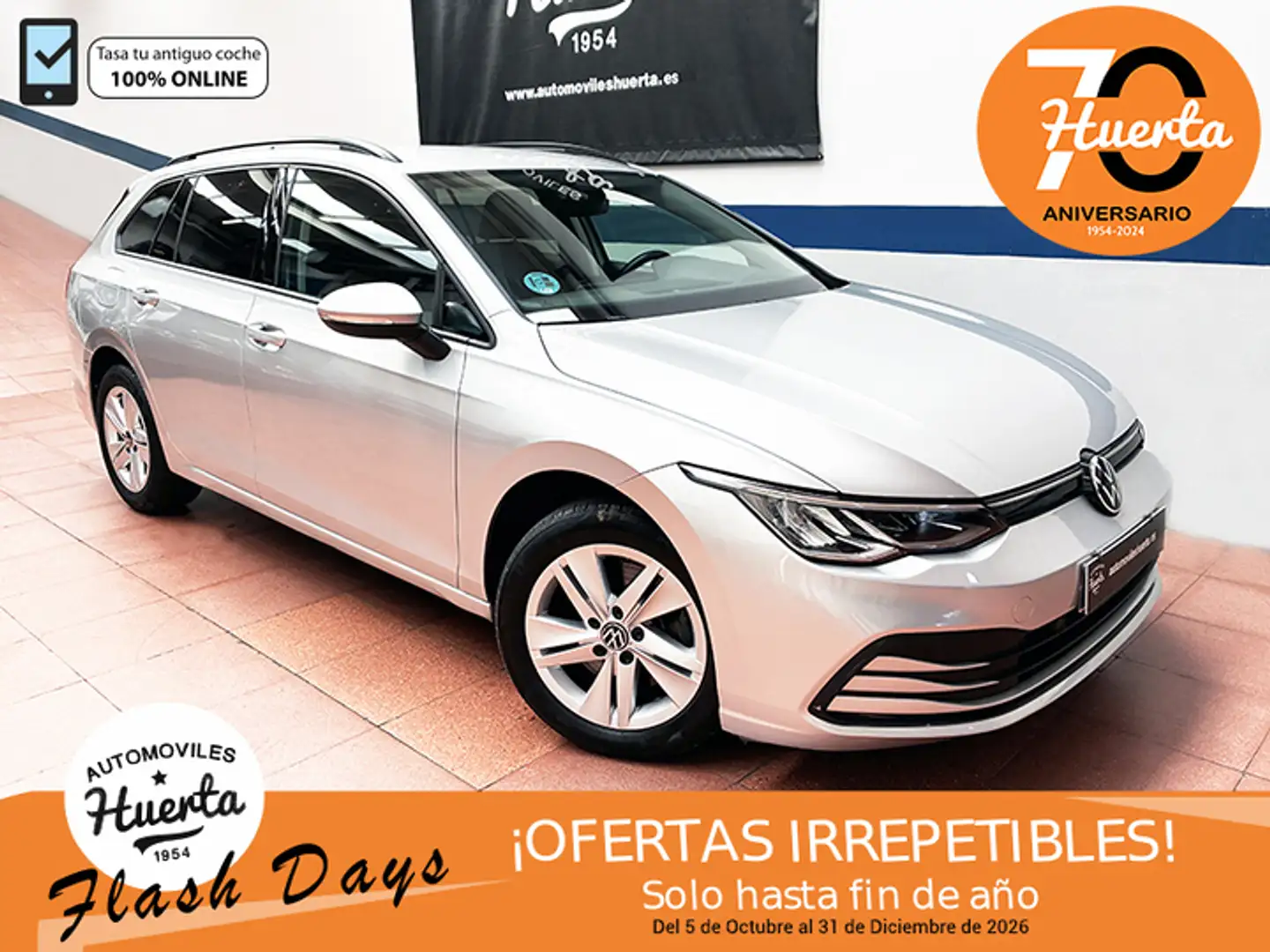 Volkswagen Golf Variant 2.0TDI Life 85kW Gris - 1