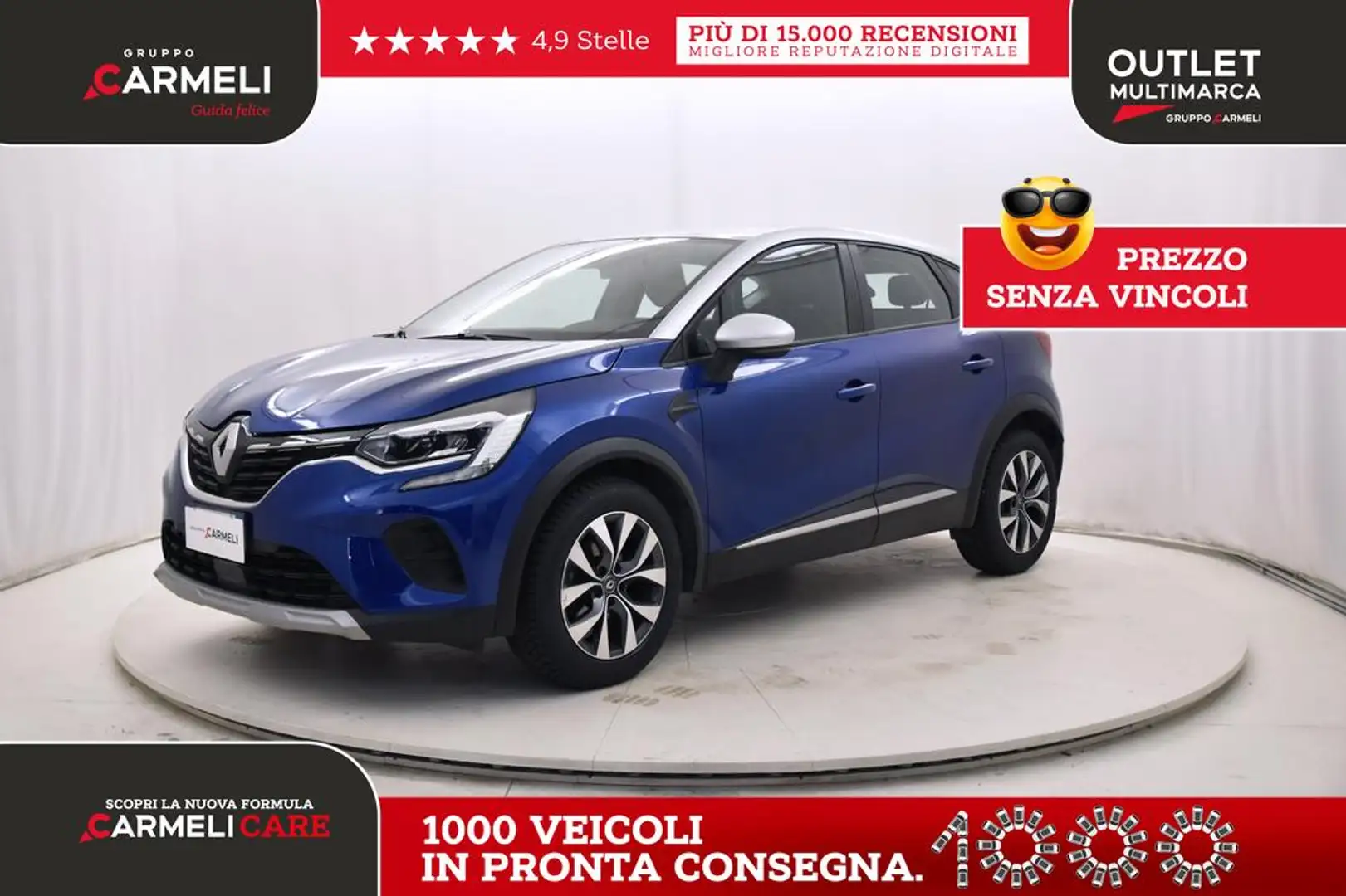 Renault Captur 1.0 tce Zen 100cv Blauw - 1