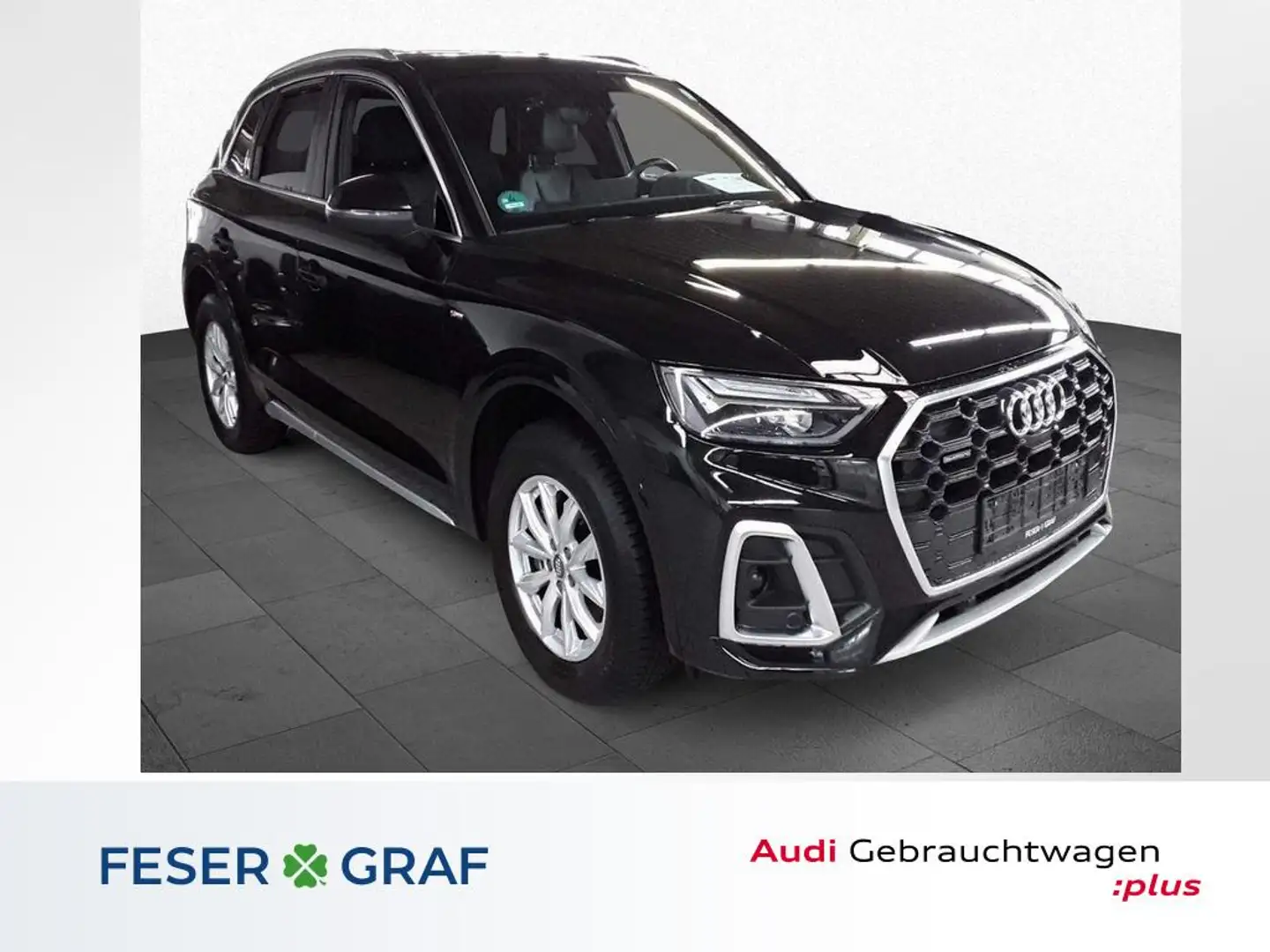 Audi Q5 S line 40 TDI qu. S-tro. +ACC+PANO+RFK+INTERFACE Schwarz - 1