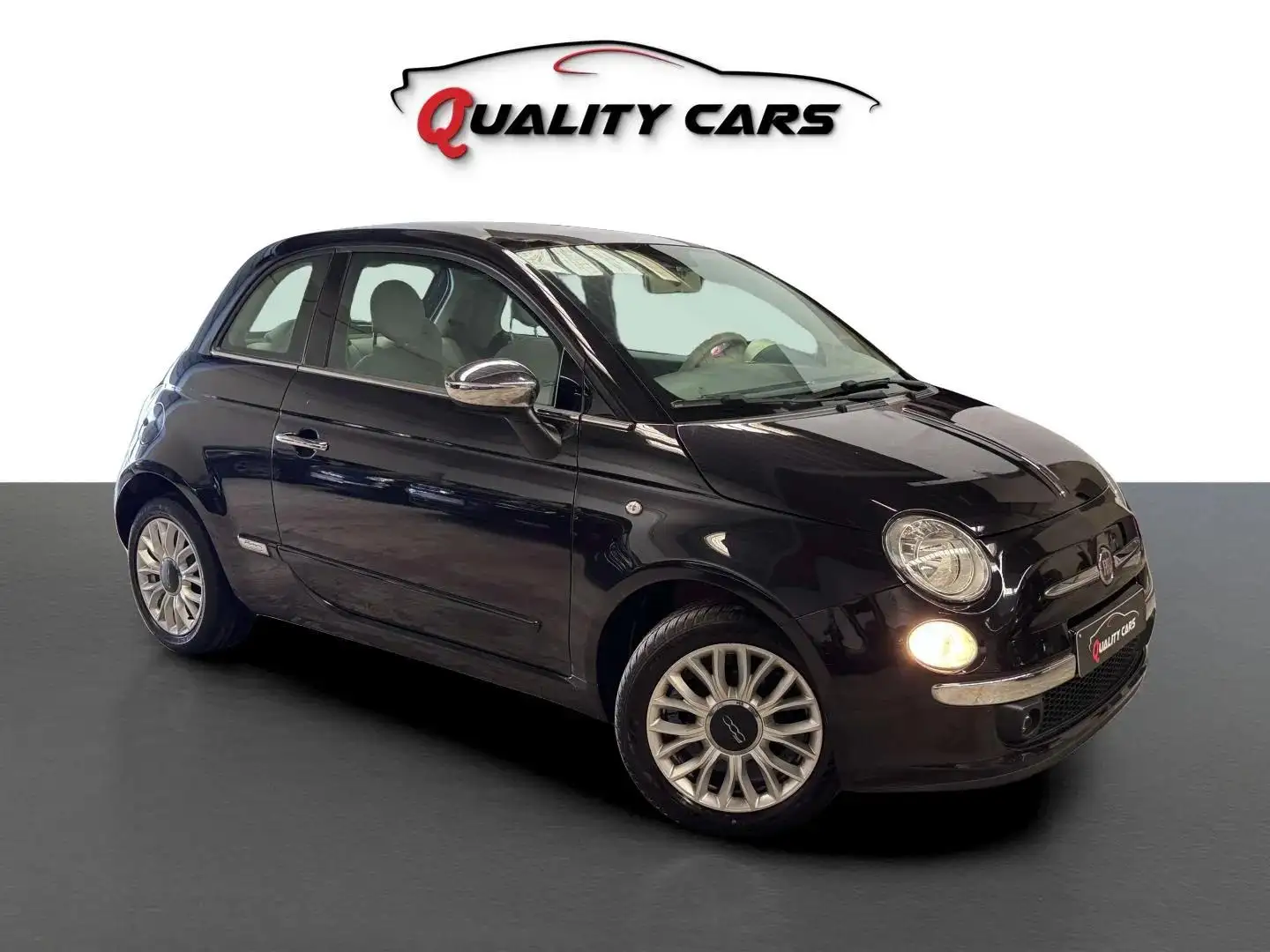 Fiat 500 1.2i | Pano dak | EURO 6B | Garantie | Facelift Zwart - 1