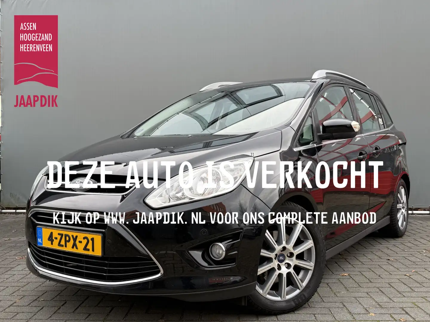 Ford Grand C-Max BWJ 2015 1.0 Edition 126 PK Plus 7p. TREKHAAK | NA Zwart - 1