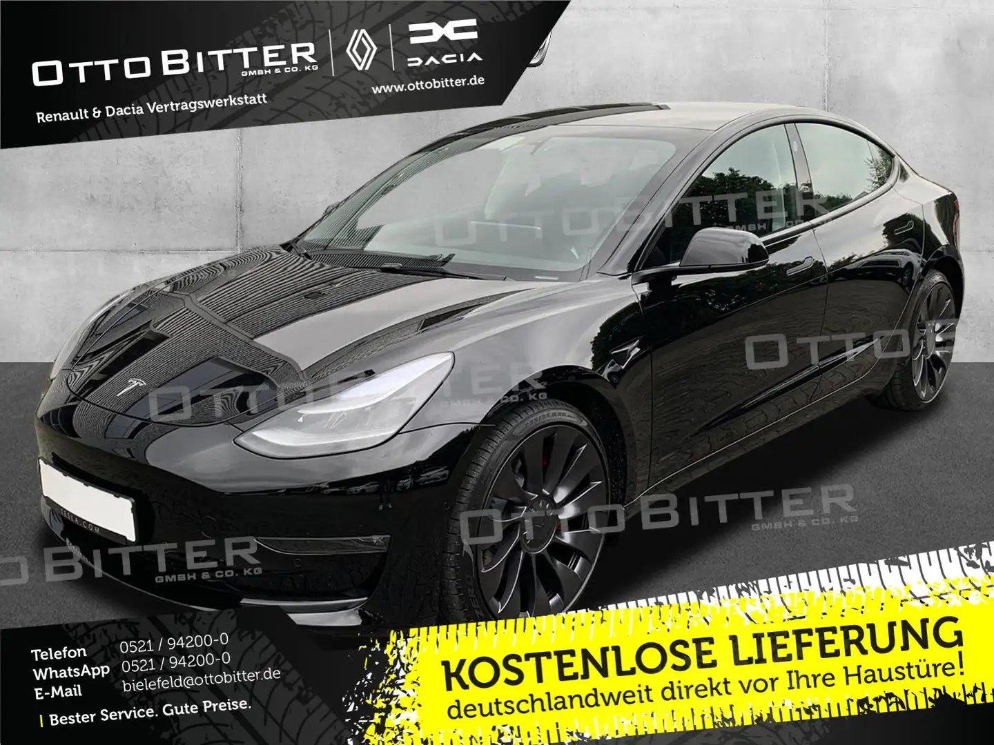 Tesla Model 3 23 Performance Dualmotor Allrad (82kWh) Schwarz - 1