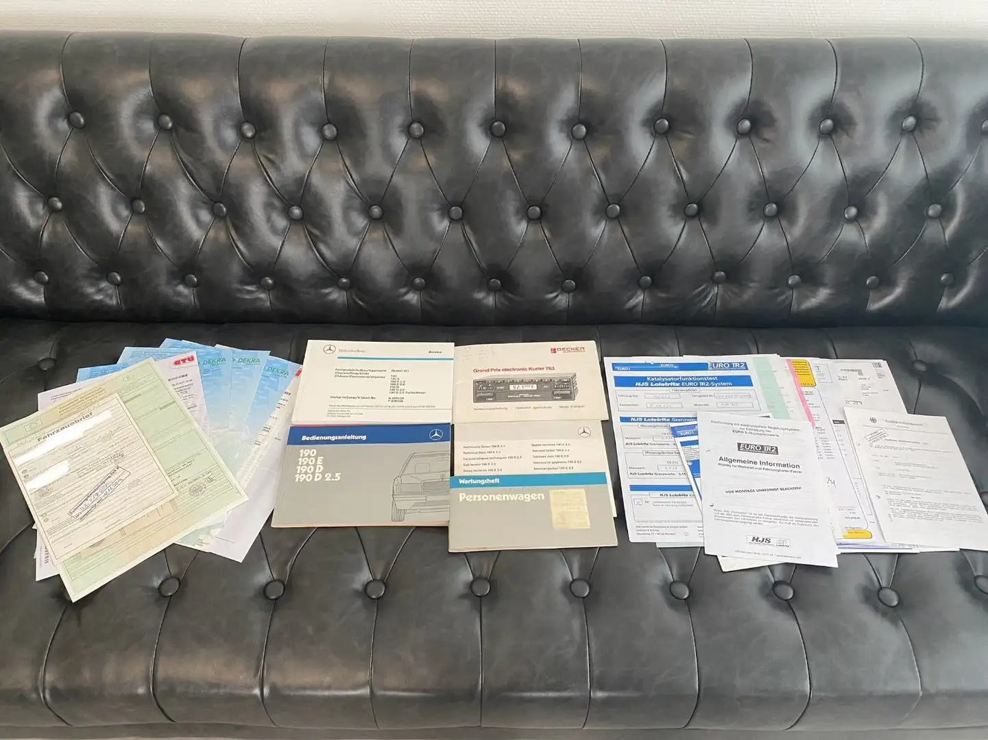 Mercedes-Benz 190 E 2.3 *2.HAND+DEUTSCHES FAHRZEUG+LEDER* Blau - 2