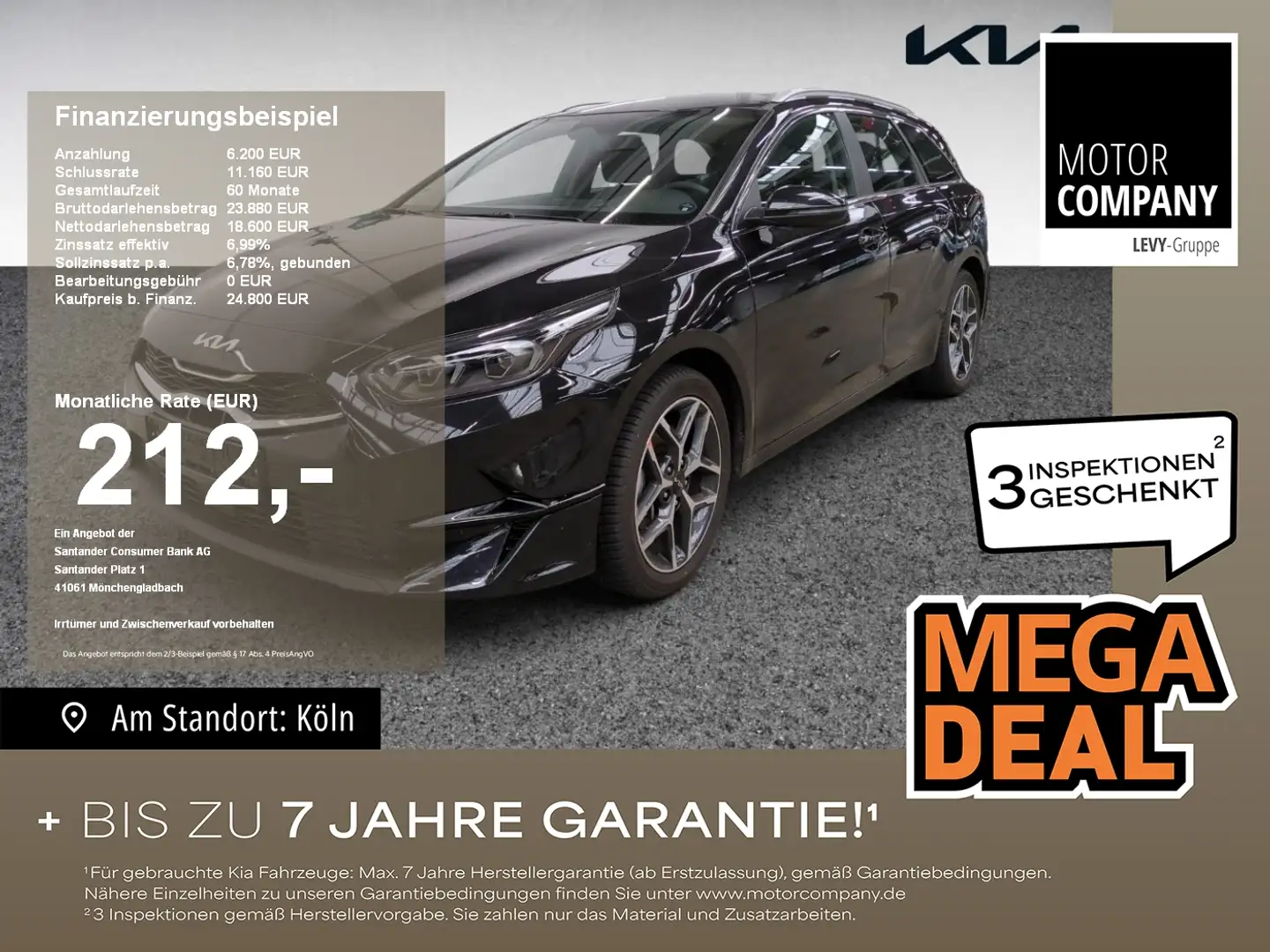 Kia Ceed SW / cee'd SW Ceed Sportswagon 1.5 T-GDI Spirit +DCT+Allwetter+ Schwarz - 1