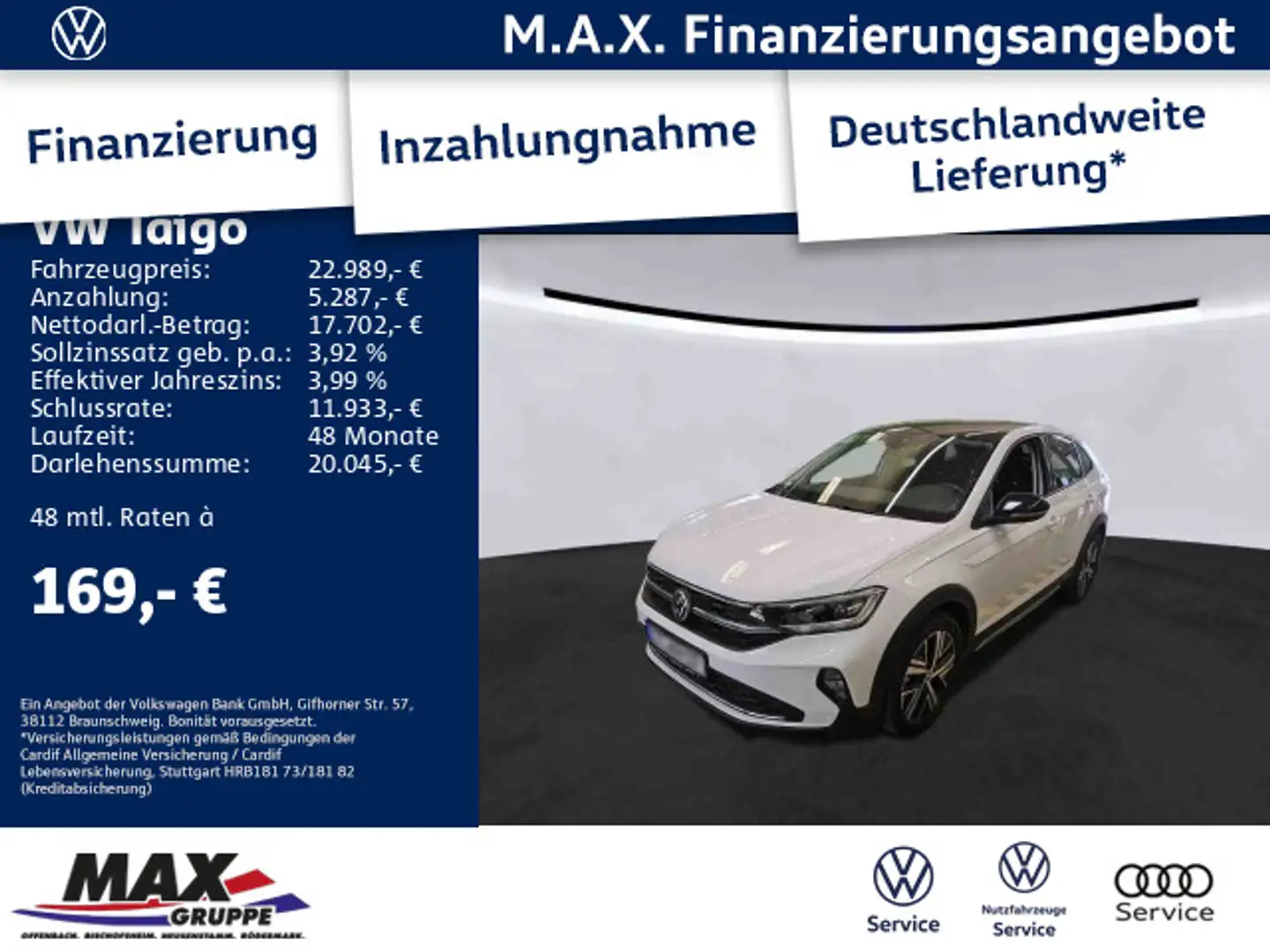 Volkswagen Taigo 1.0 TSI STYLE LED+KAMERA+PANO+DCP+NAVI+APP Wit - 1