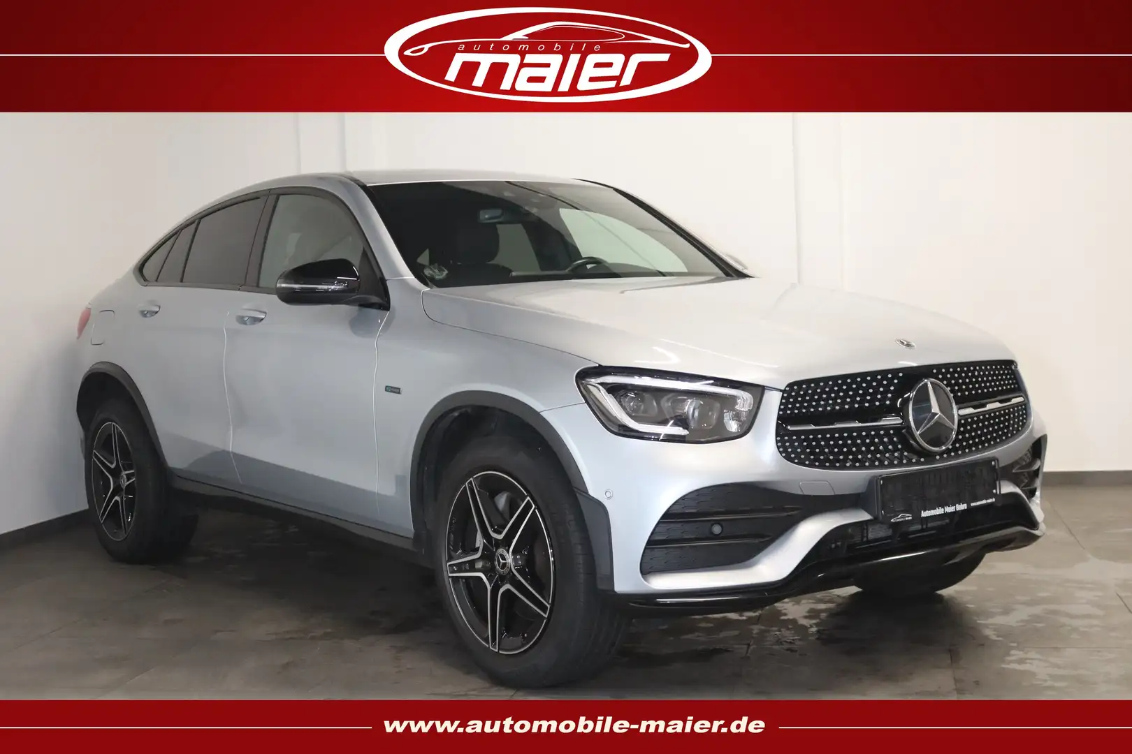 Mercedes-Benz GLC 300 de 4M Coupe AMG Line-NAV-MULTIBEAM-VIRT- Argent - 1