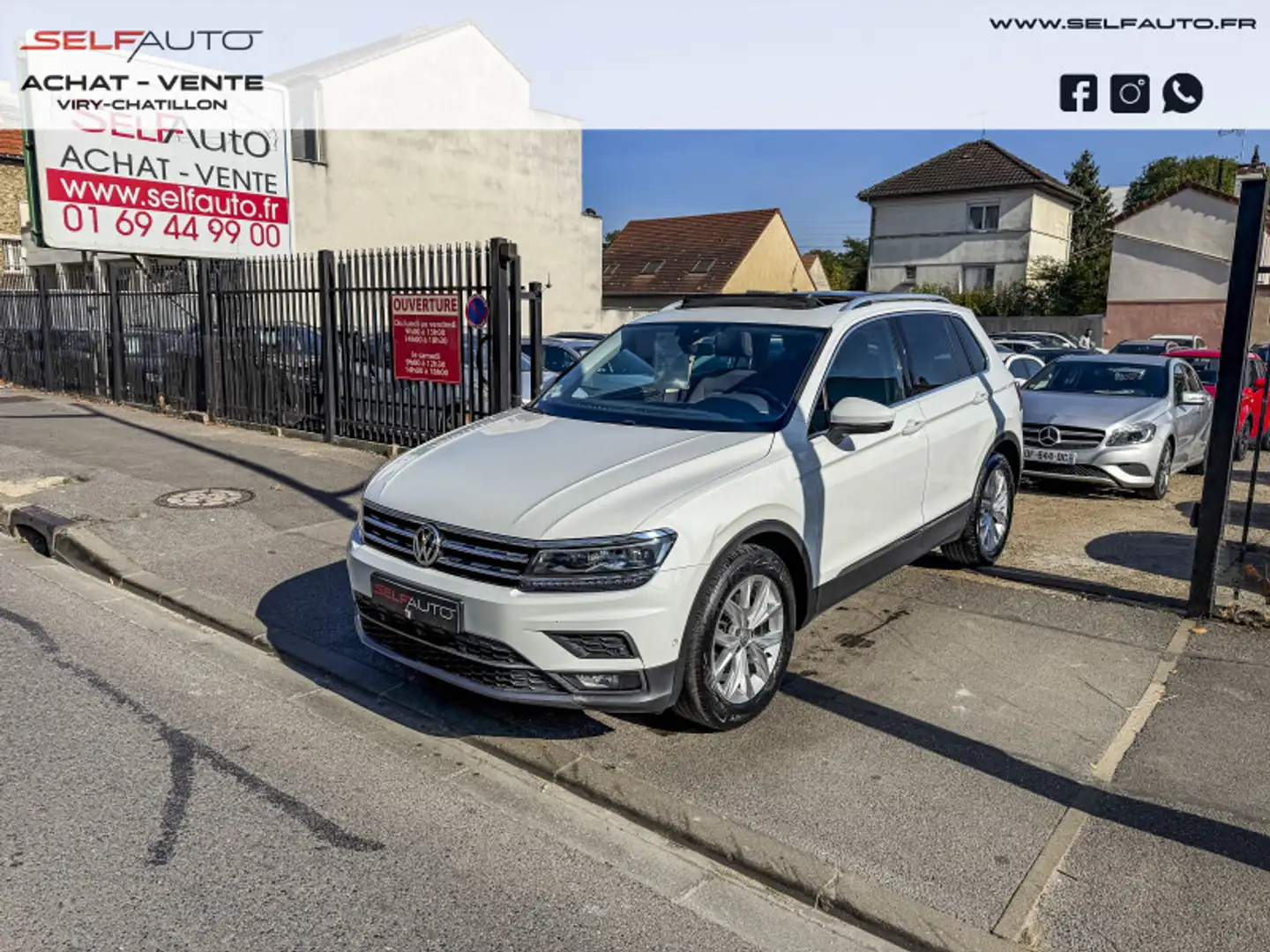 Volkswagen Tiguan 2.0 TDI 150CH CARAT DSG7 Blanc - 1