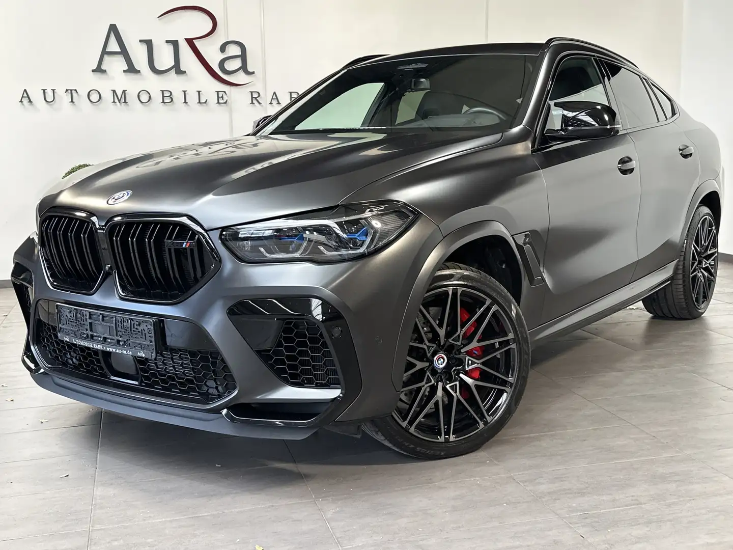BMW X6 M Competition NAV+LASER+AHK+PANO+360°+21 22ZO Grau - 2