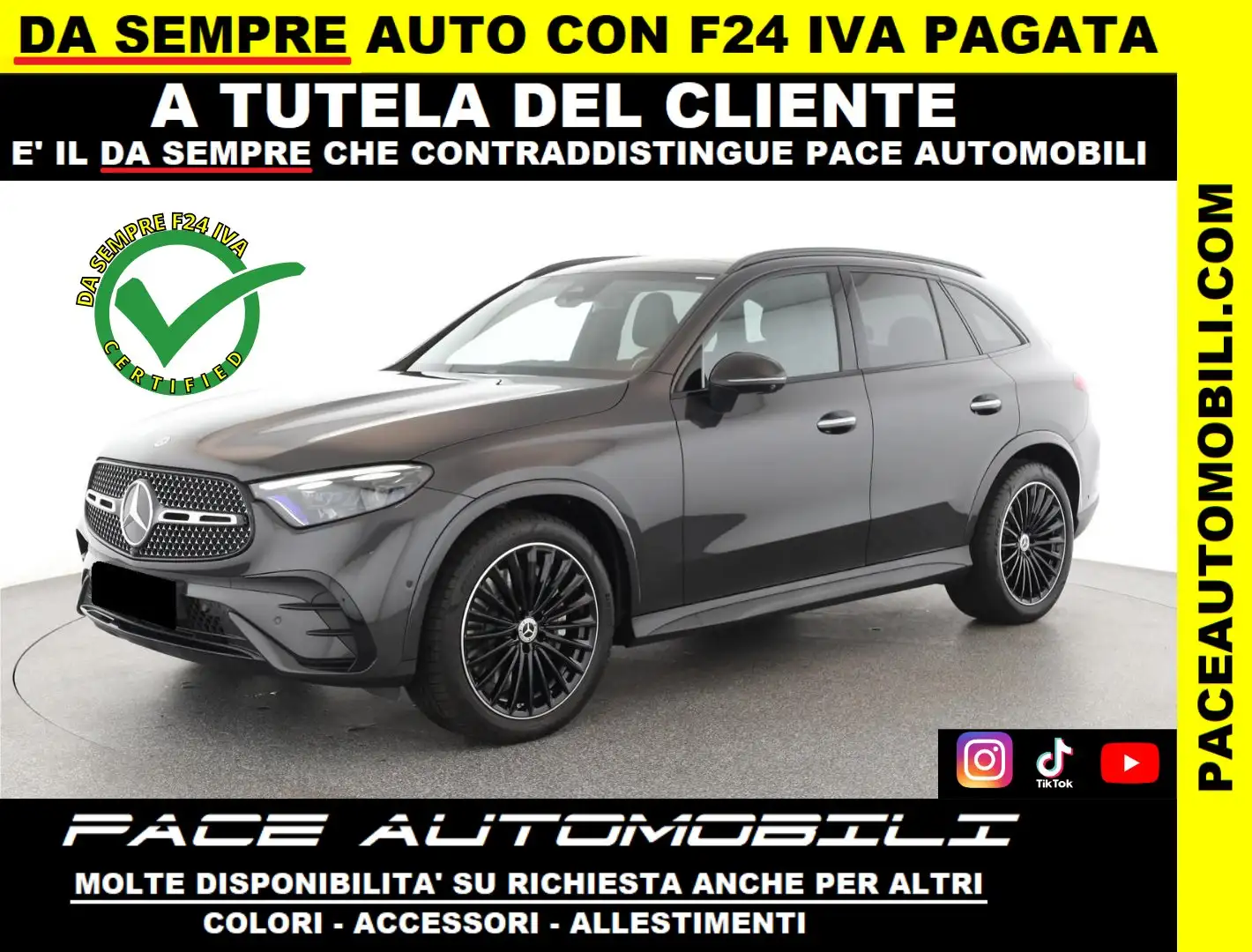 Mercedes-Benz GLC 300 4M PREMIUM AMG NIGHT TETTO LED NAVI KAMERA 20" USB Nero - 1