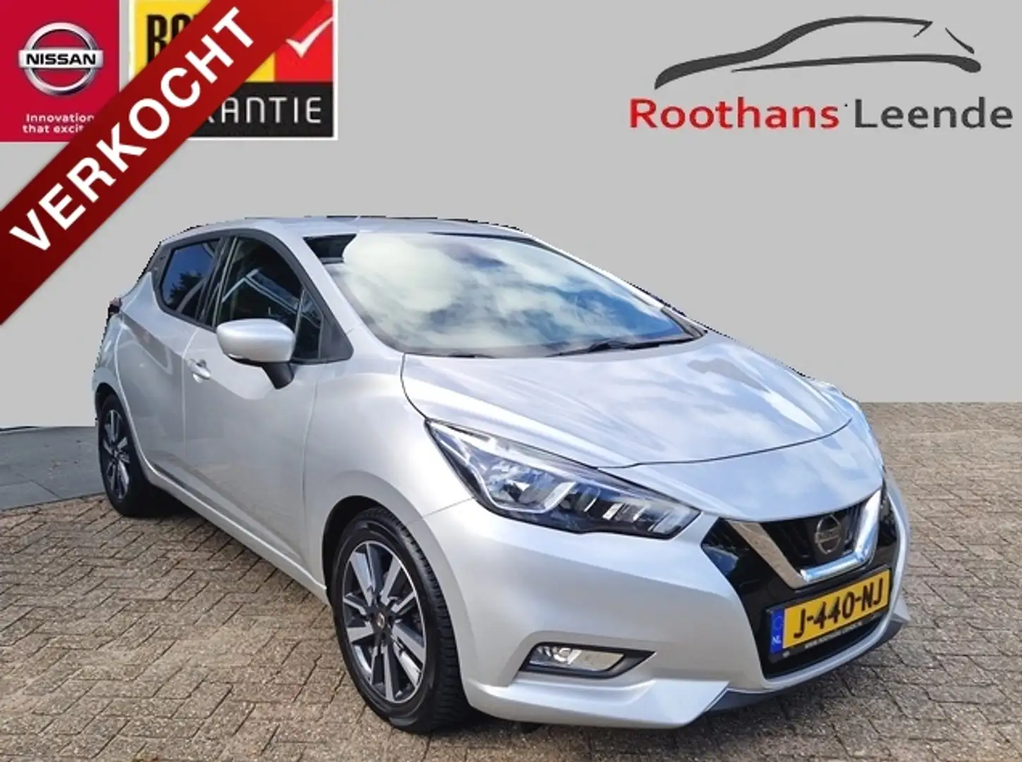 Nissan Micra 1.0 100PK IG-Turbo N-Connecta Connect Pack Navi - Grijs - 1