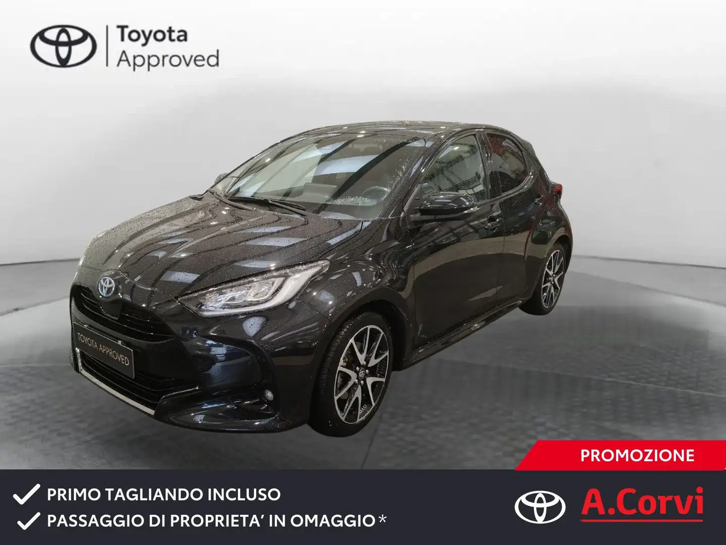 Toyota Yaris Yaris 1.5 Hybrid 5 porte Lounge Noir - 1