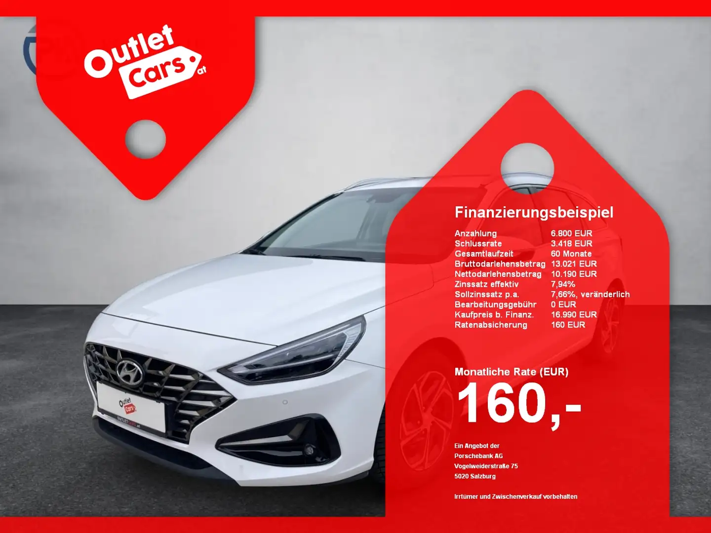 Hyundai i30 CW 1,5 T-GDI 48V LED+RFK+DynLicht+PDC+SHZ Weiß - 1