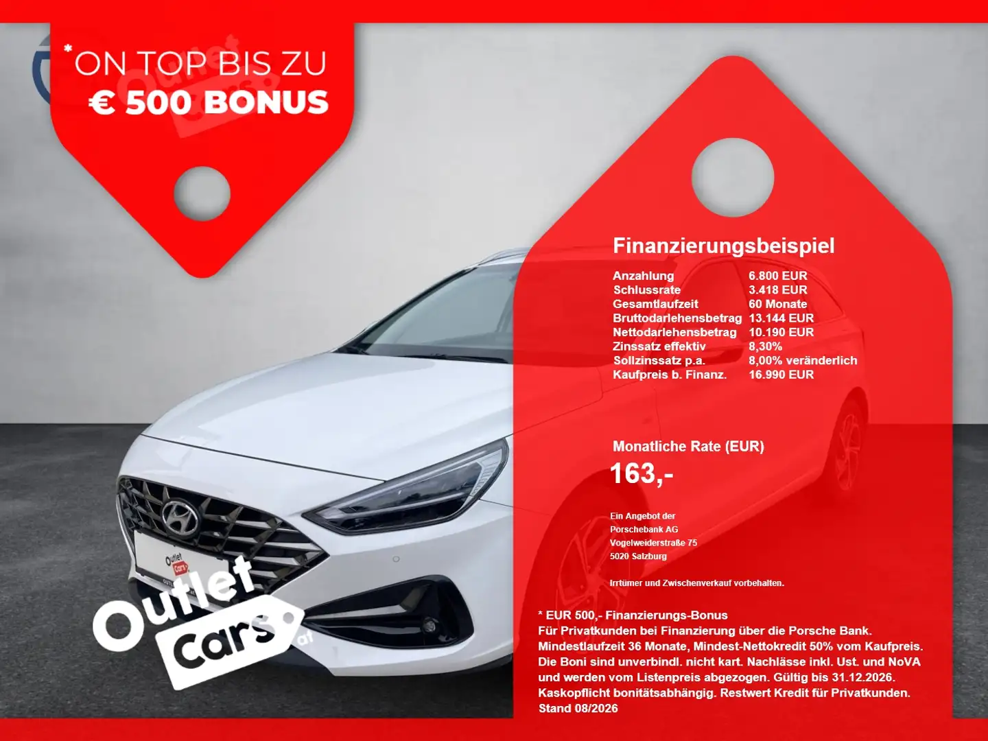 Hyundai i30 CW 1,5 T-GDI 48V LED+RFK+DynLicht+PDC+SHZ Weiß - 1