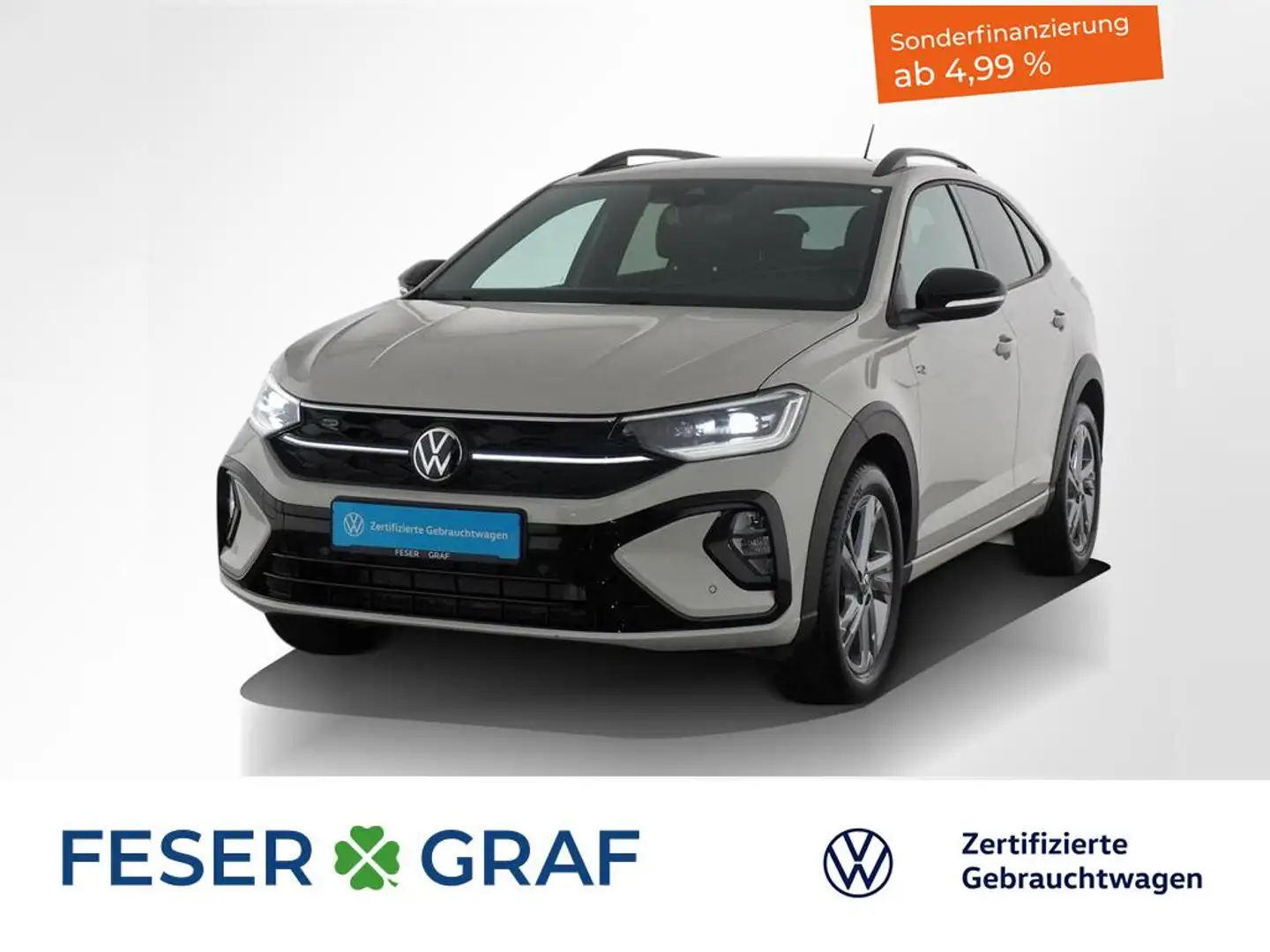 Volkswagen Taigo 1.0 TSI R-Line BlackStyle DSG IQ-Light SHZ Grigio - 1