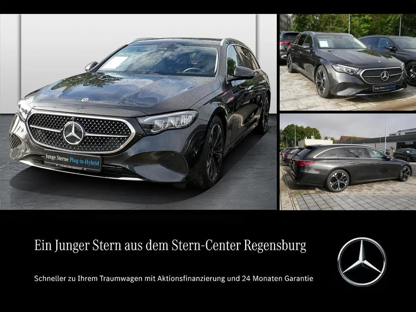 Mercedes-Benz E 300 de 4M T-Modell AVANTGARDE+AHK+360+HUD+DIST Gris - 1