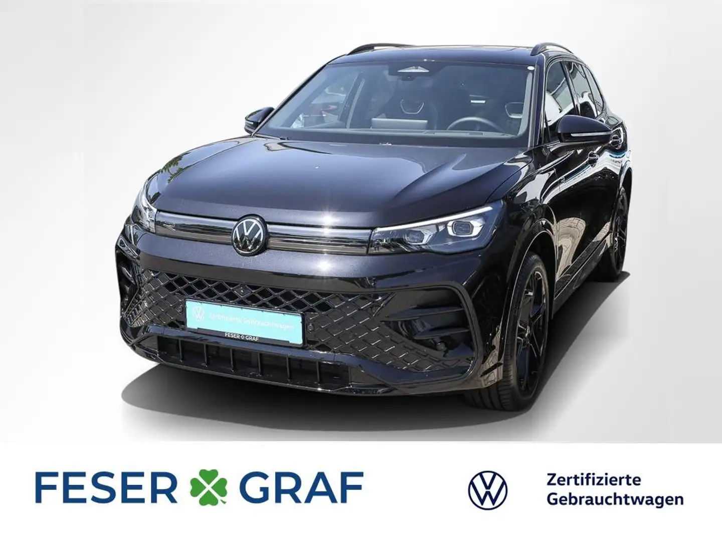 Volkswagen Tiguan 2.0 TDI 4M R-Line AHK Matrix Navi Pano Schwarz - 1