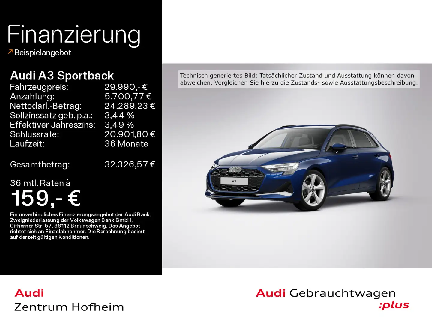 Audi A3 35 TFSI Advanced S tro*LED*Virtual* Blau - 1