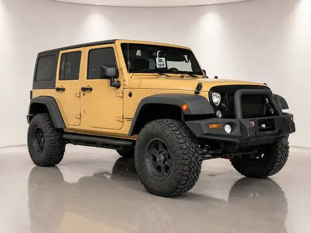 2014 Jeep Wrangler in Yellow for sale