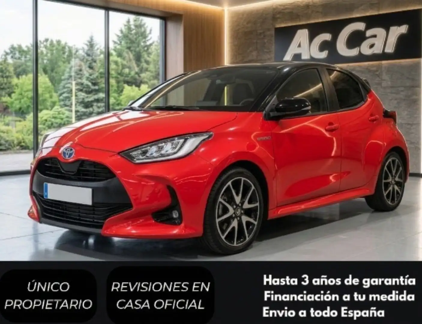 Toyota Yaris 120H 1.5 Active Tech Rojo - 1