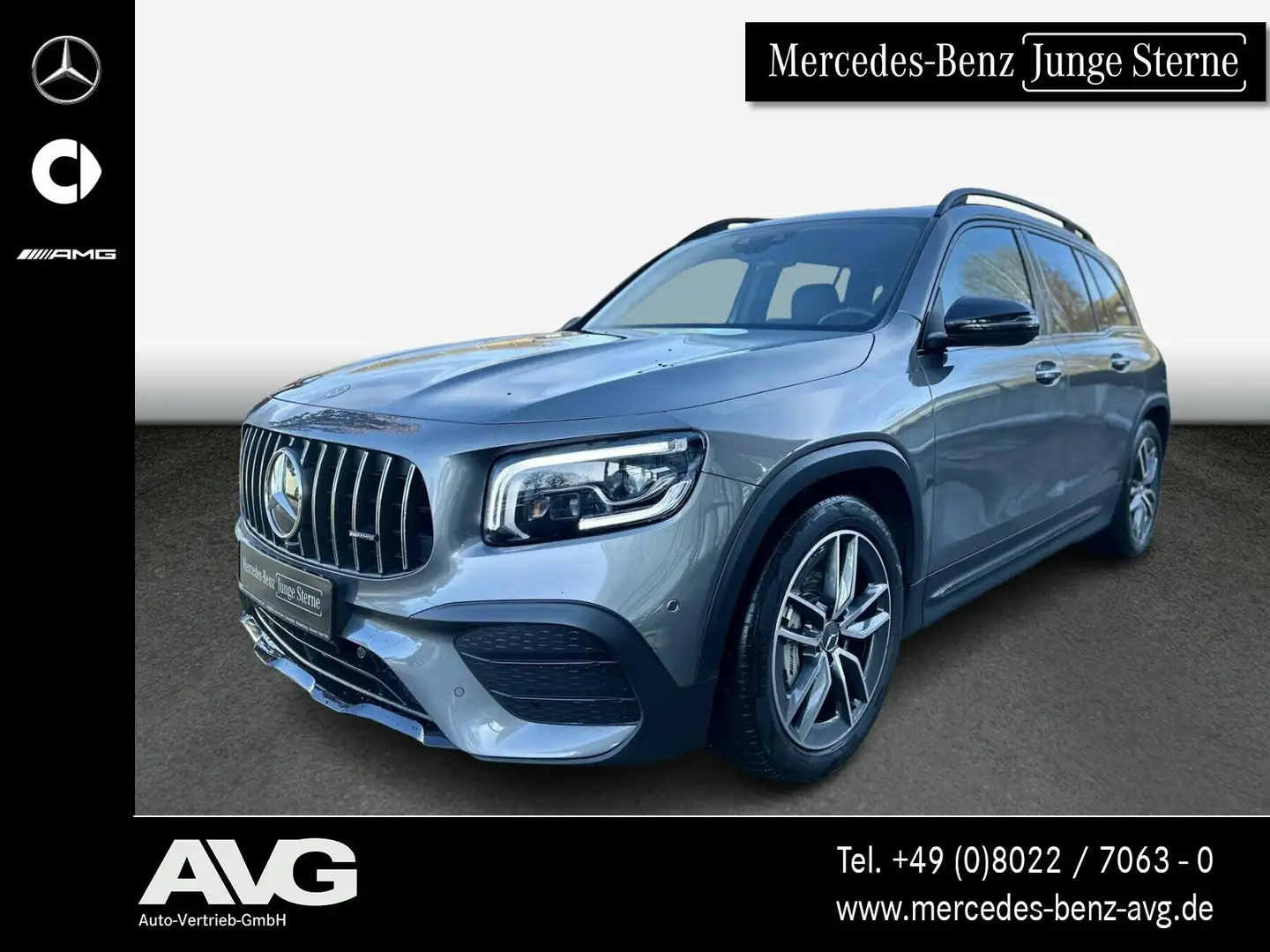 Mercedes-Benz GLB 35 AMG GLB 35 4M AMG 7-Sitzer AHK Night StdHeiz MBEAM LED Gris - 1