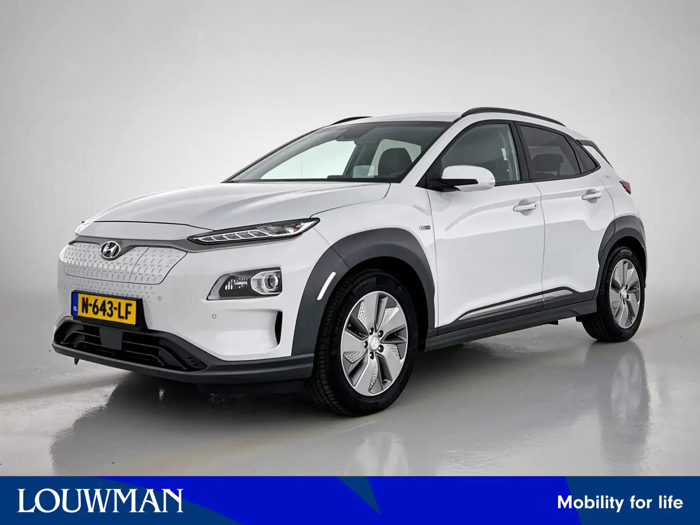 Hyundai KONA EV Fashion Sky 64 kWh Limited | Leder | SoH 96% Bianco - 1