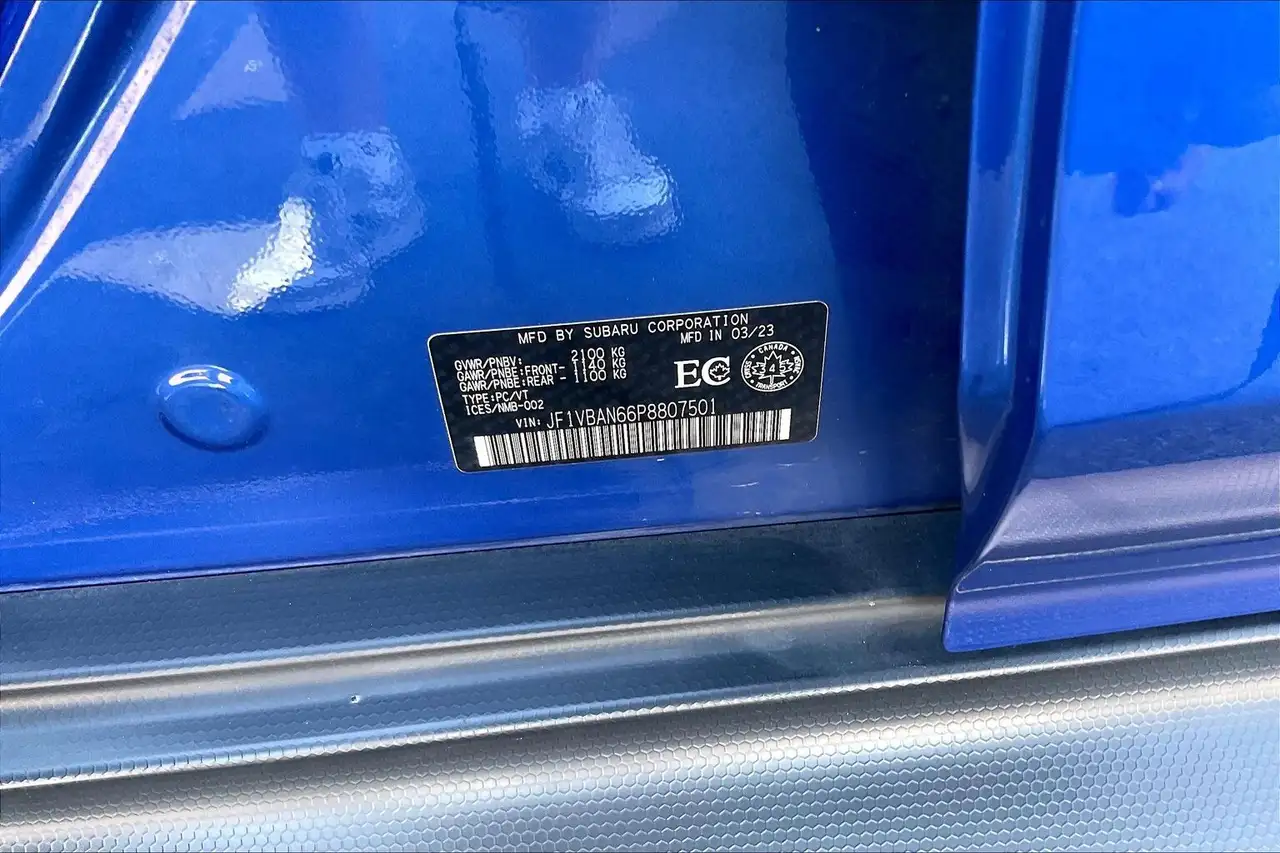 Subaru WRX снимка Subaru WRX