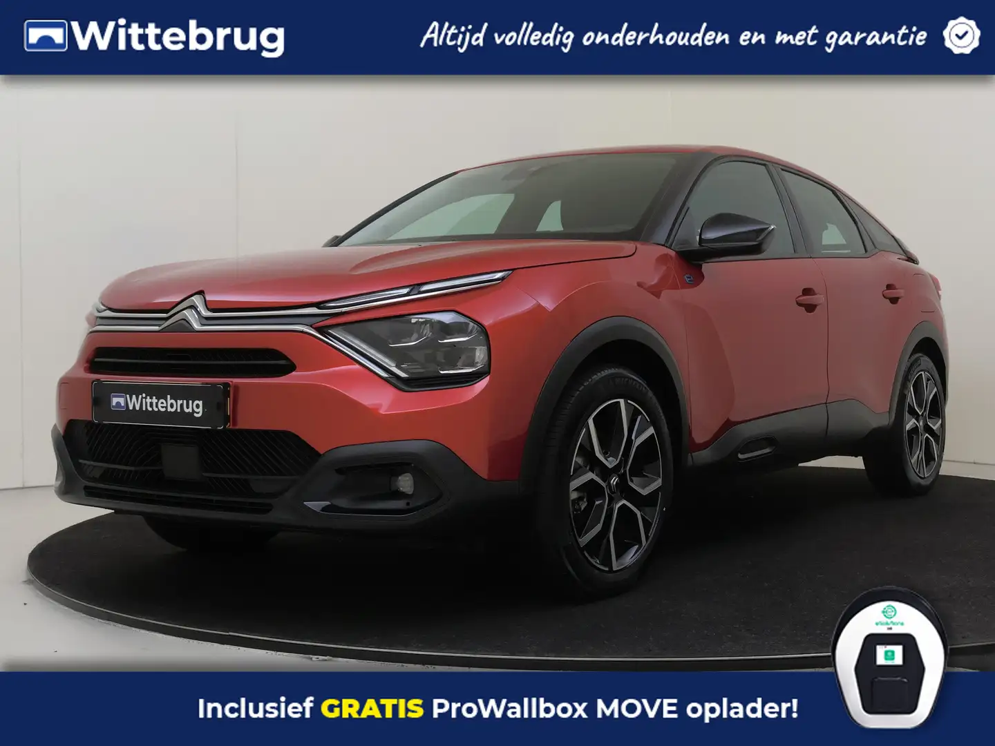 Citroen E-C4 Electric Feel Pack 50 kWh | Elektrisch | Lederen interieur Piros - 1