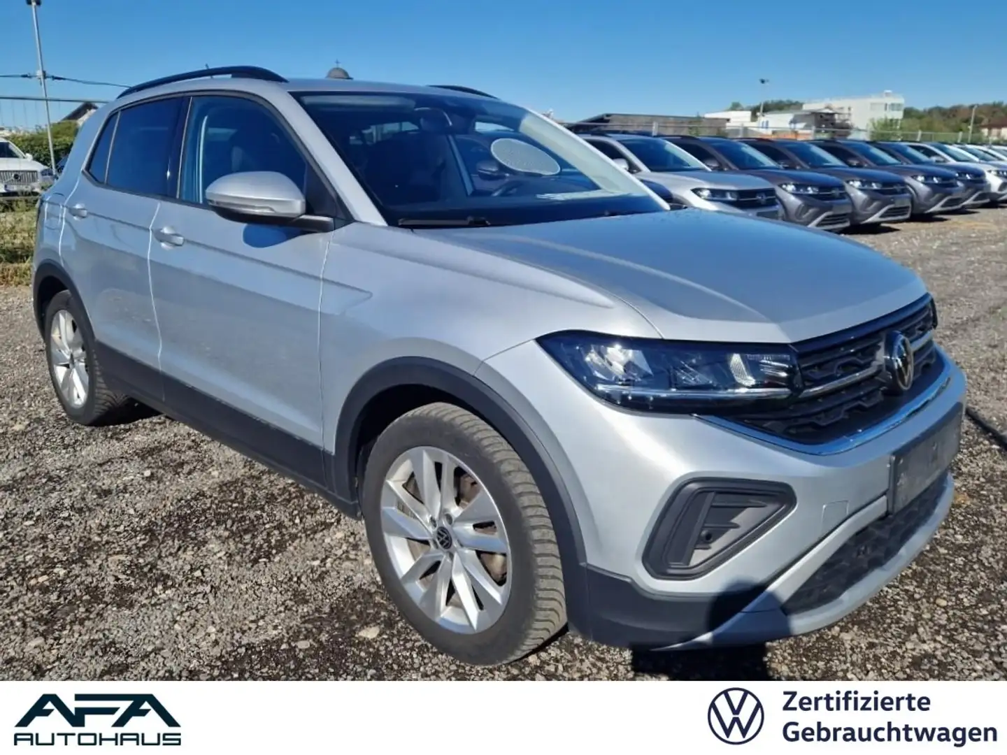 Volkswagen T-Cross 1.0 TSI LIFE DSG LED*NAV*ACC*RFK*App-Co. Silber - 1