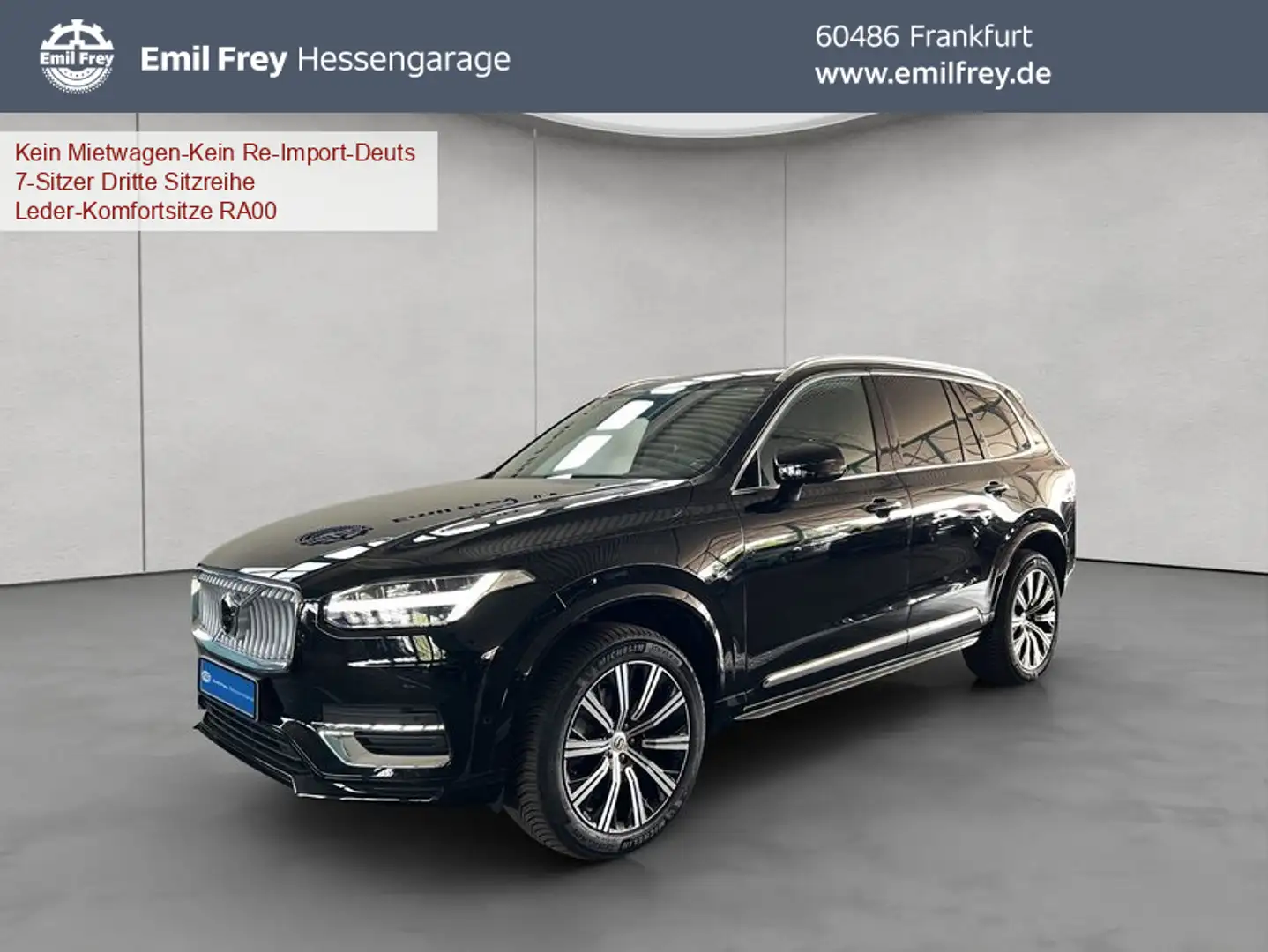 Volvo XC90 XC90 B5 AWD Plus-Bright 7S Glasd Standh 360° Leder Schwarz - 1