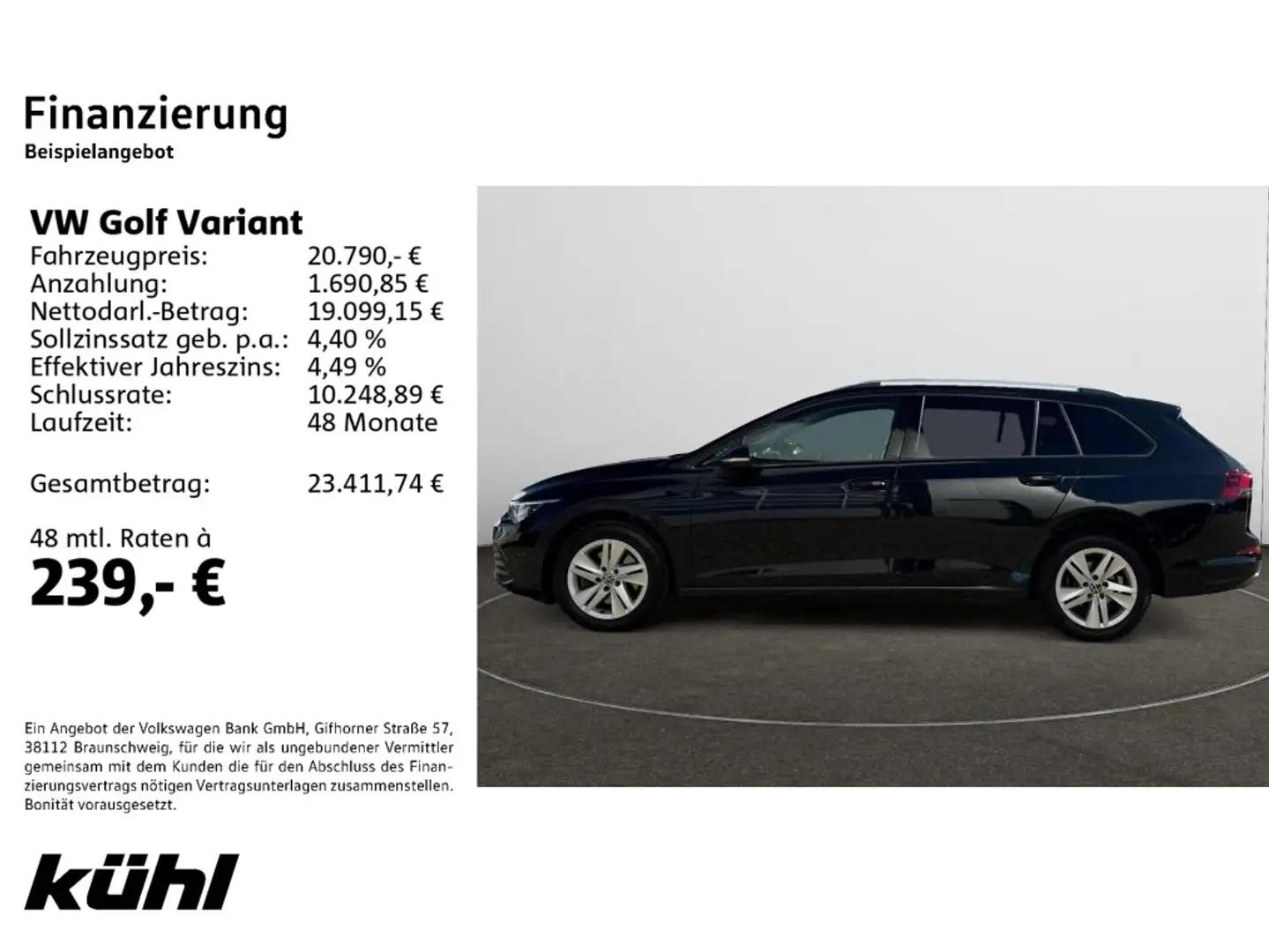 Volkswagen Golf Variant Golf VIII Variant 2.0 TDI DSG Life Navi,HUD Zwart - 2