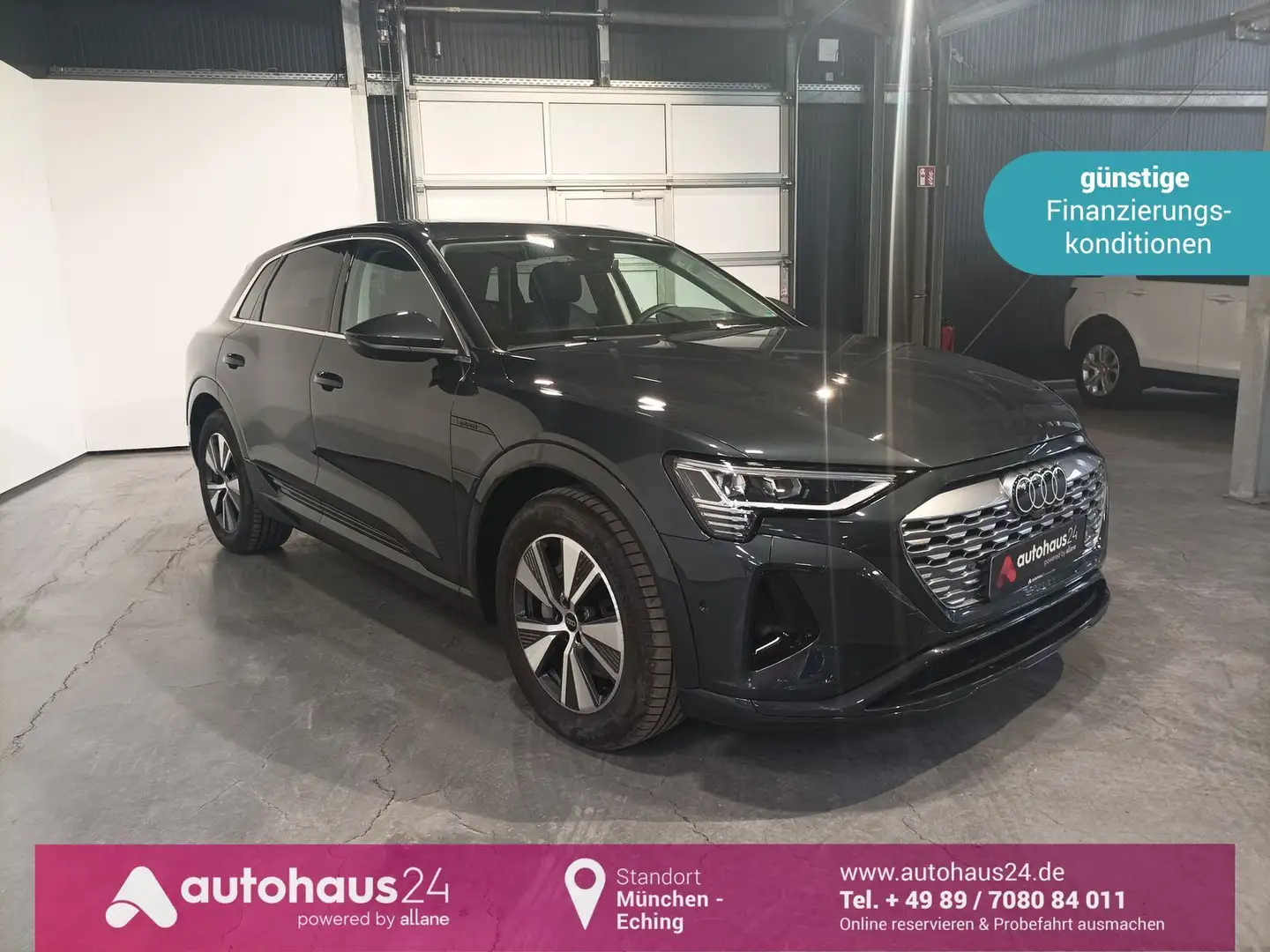 Audi Q8 e-tron 55 quattro adv. LED|Navi|Kamera|PANO Grau - 1