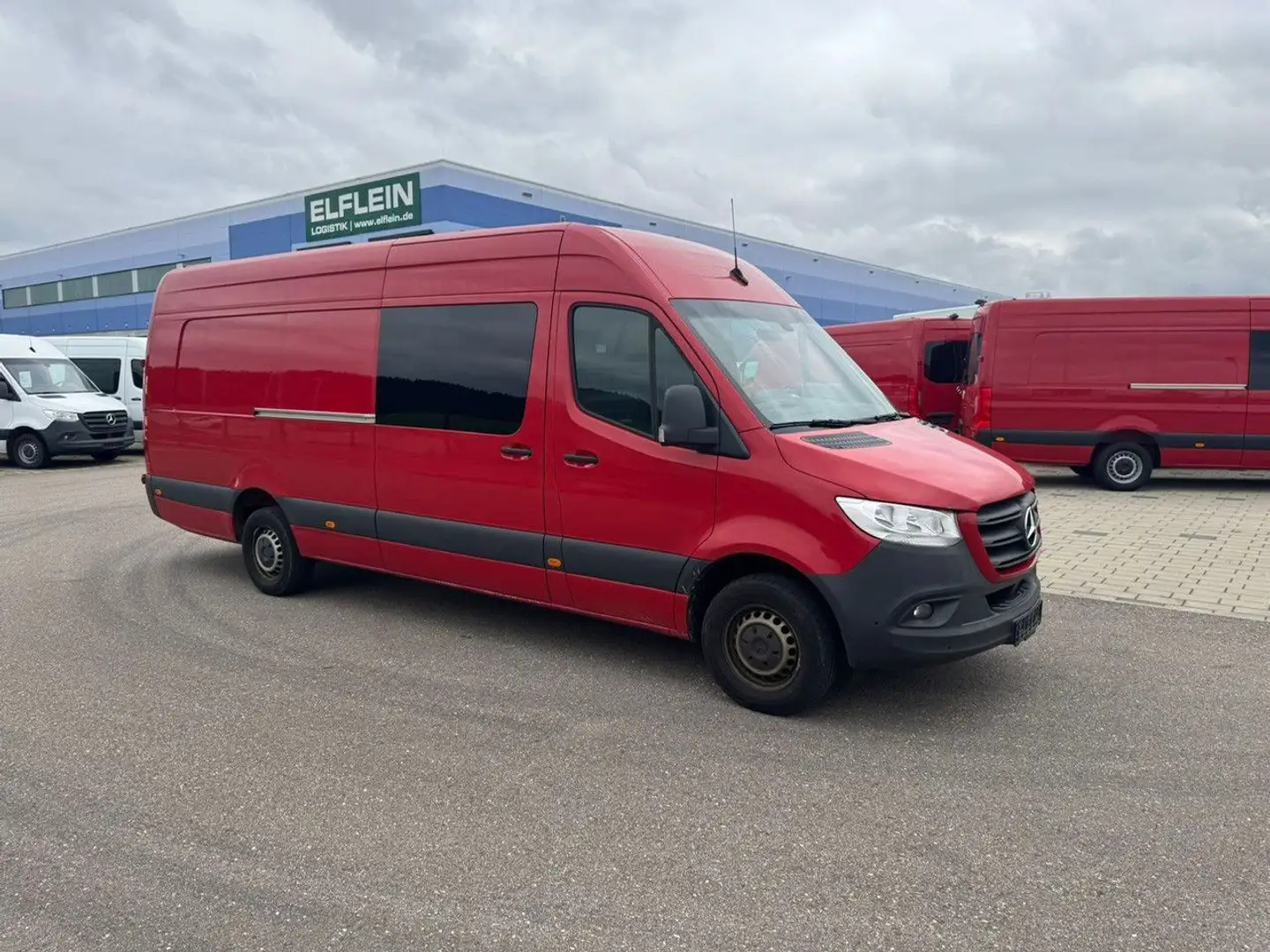Mercedes-Benz Sprinter 317 CDI Maxi lang Extralang XXL Klima Rot - 2
