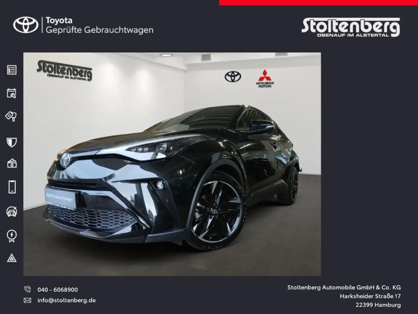 Toyota C-HR Hybrid GR Sport Black Edition 2.0 JBL-Sound WKR Al Noir - 1