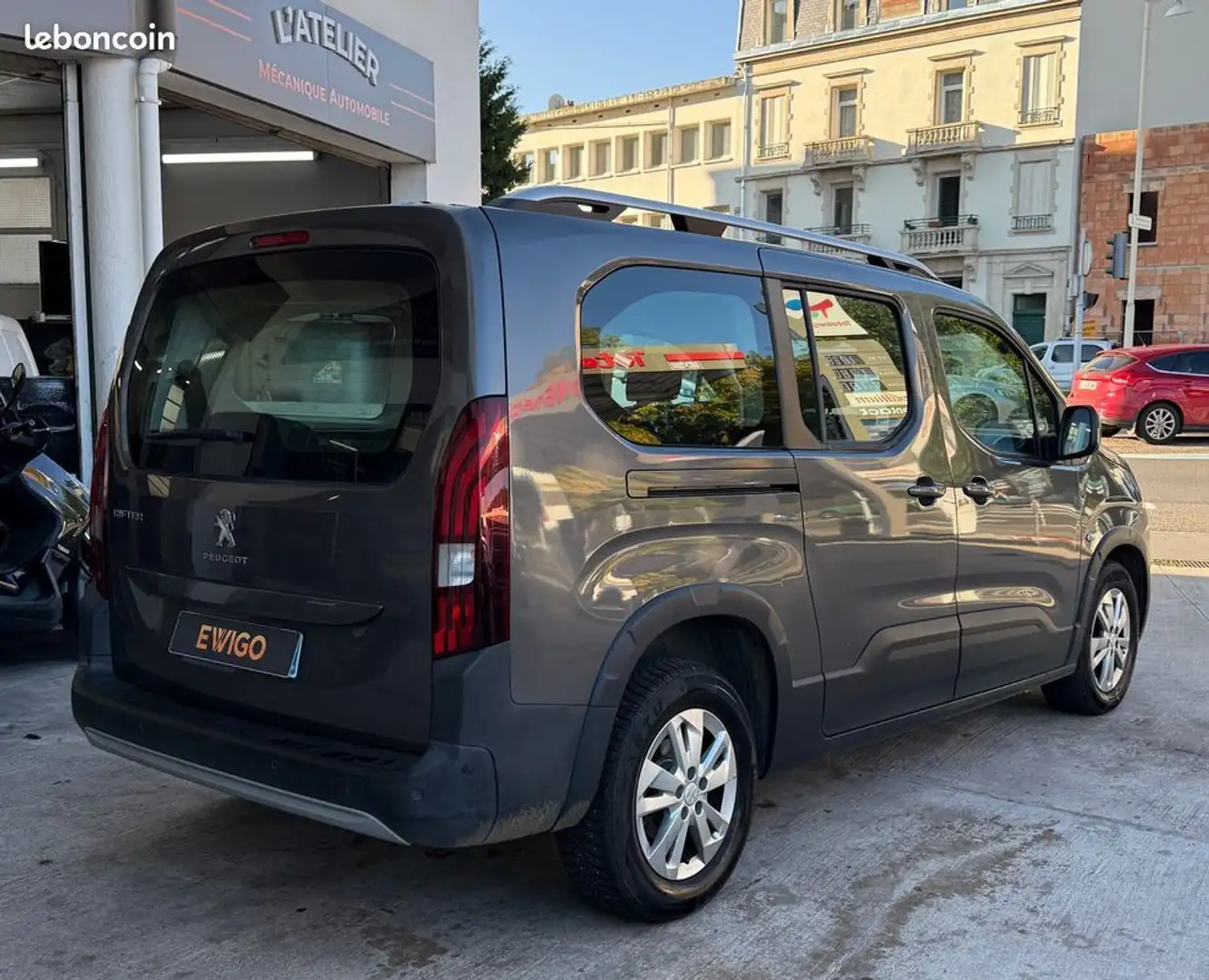 Peugeot Rifter long 1.5 bluehdi 100 allure 7pl %2B carplay clim auto radars ar Gris - 2