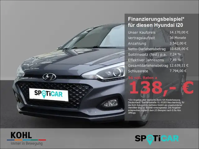 Hyundai i20 Style 1.0 120 PS Panorama Klimaautom Navi