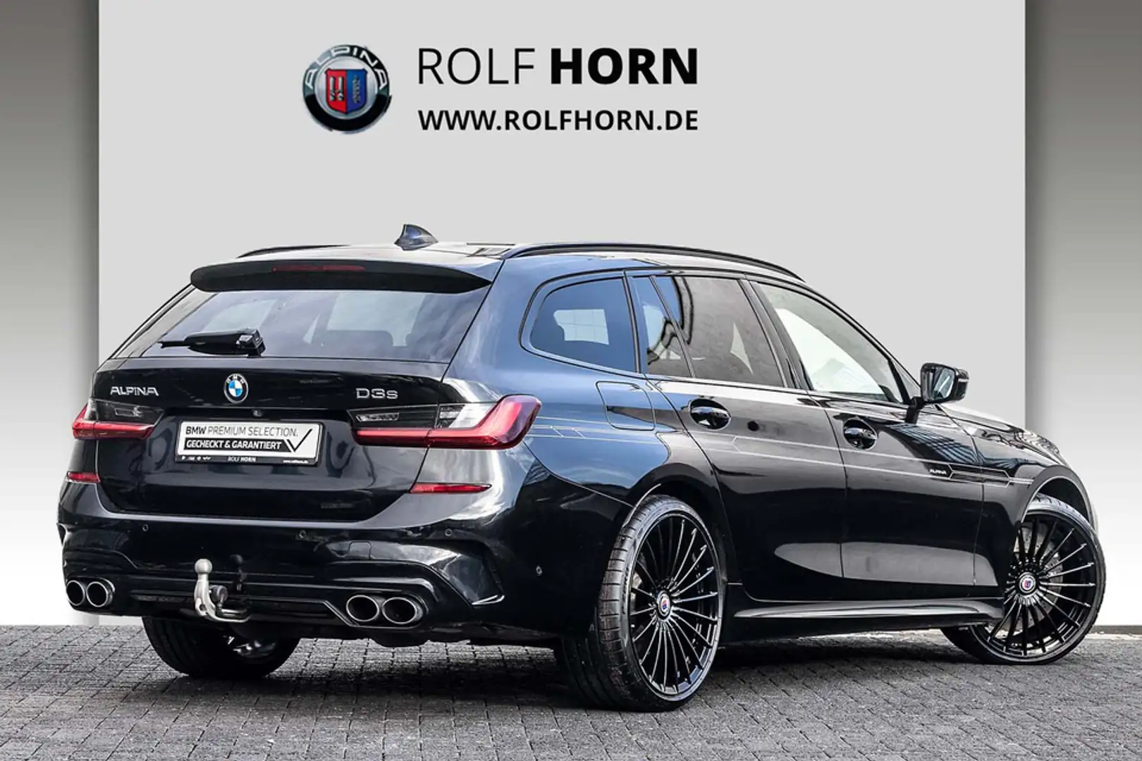 Alpina D3 3.0 Allrad Touring HUD AHK Pano Laser 360° Leder Schwarz - 2