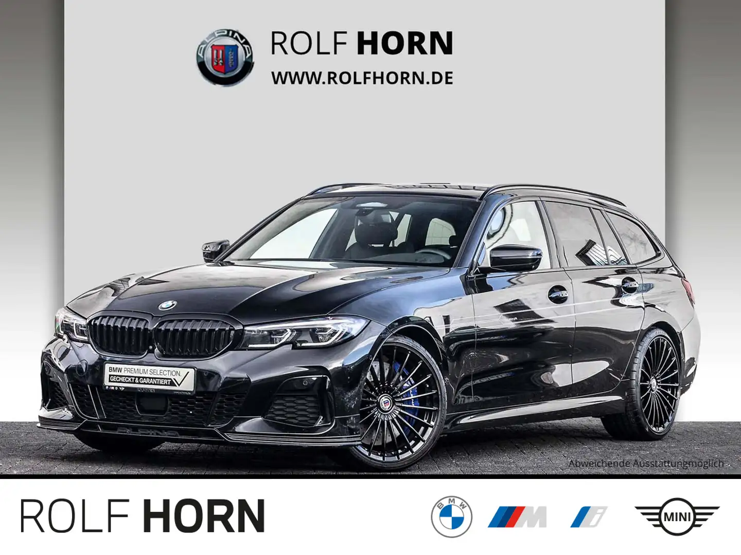 Alpina D3 3.0 Allrad Touring HUD AHK Pano Laser 360° Leder Schwarz - 1