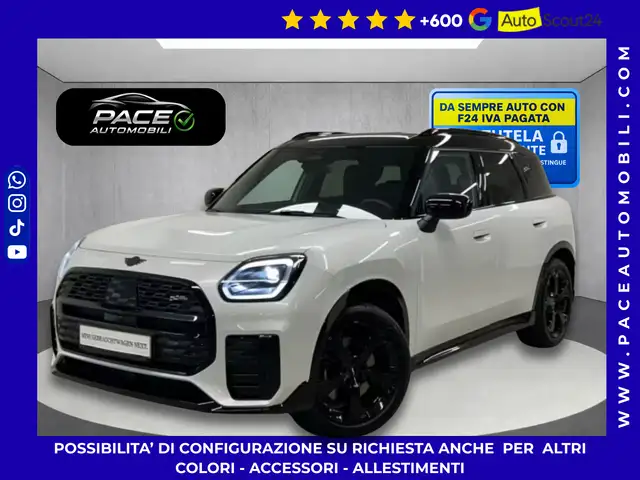 MINI Countryman D JCW PELLE TETTO 19" MATRIX LED ACC HUD BLACK PACK