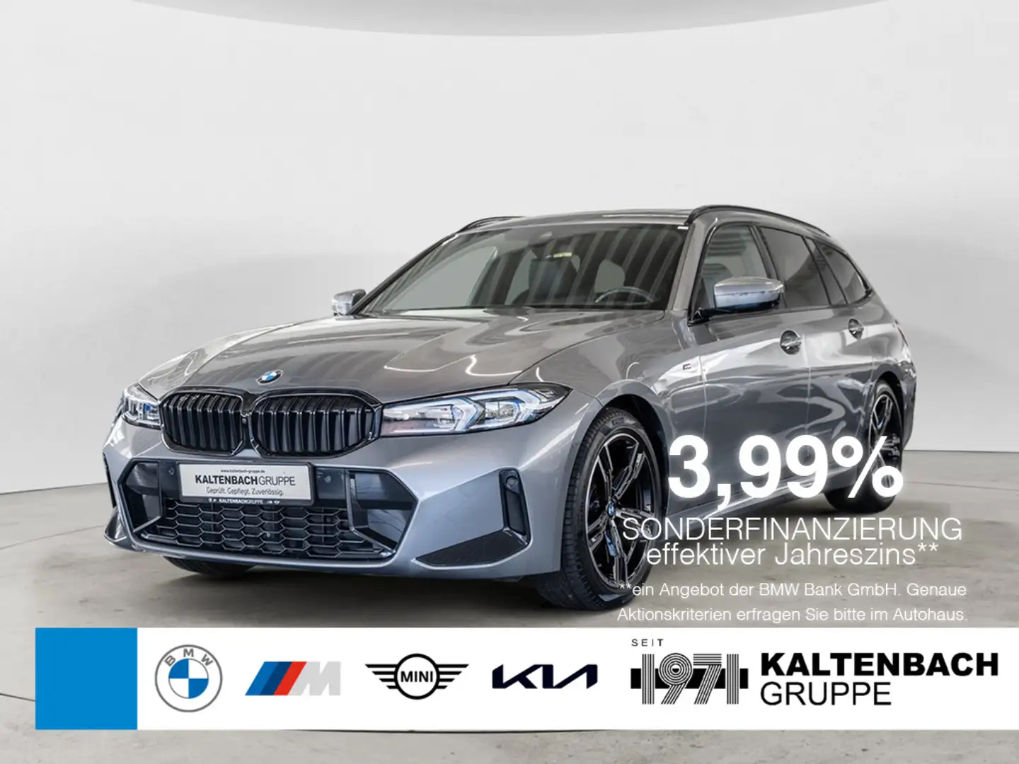 BMW 320 i Touring M-Sport PANO HUD 360° LED NAVI Gris - 1