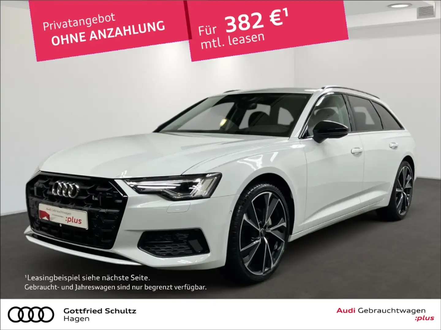 Audi A6 Avant 35 TDI S-tronic MATRIX NAV AHK ACC advanced Weiß - 1
