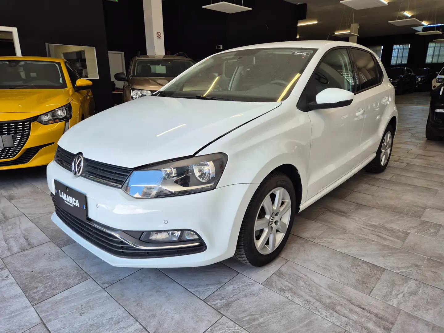 Volkswagen Polo Polo V 2014 5p 1.4 tdi bm Comfortline 90cv Bianco - 2
