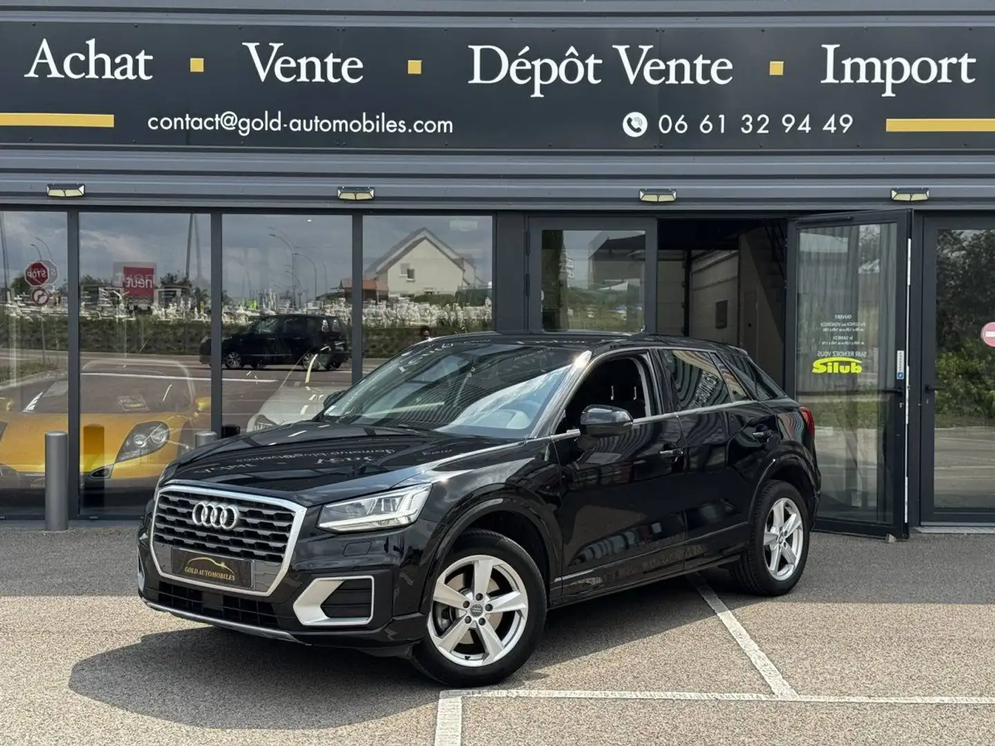 Audi Q2 1.0 TFSI 116ch Sport S tronic 7 Zwart - 1