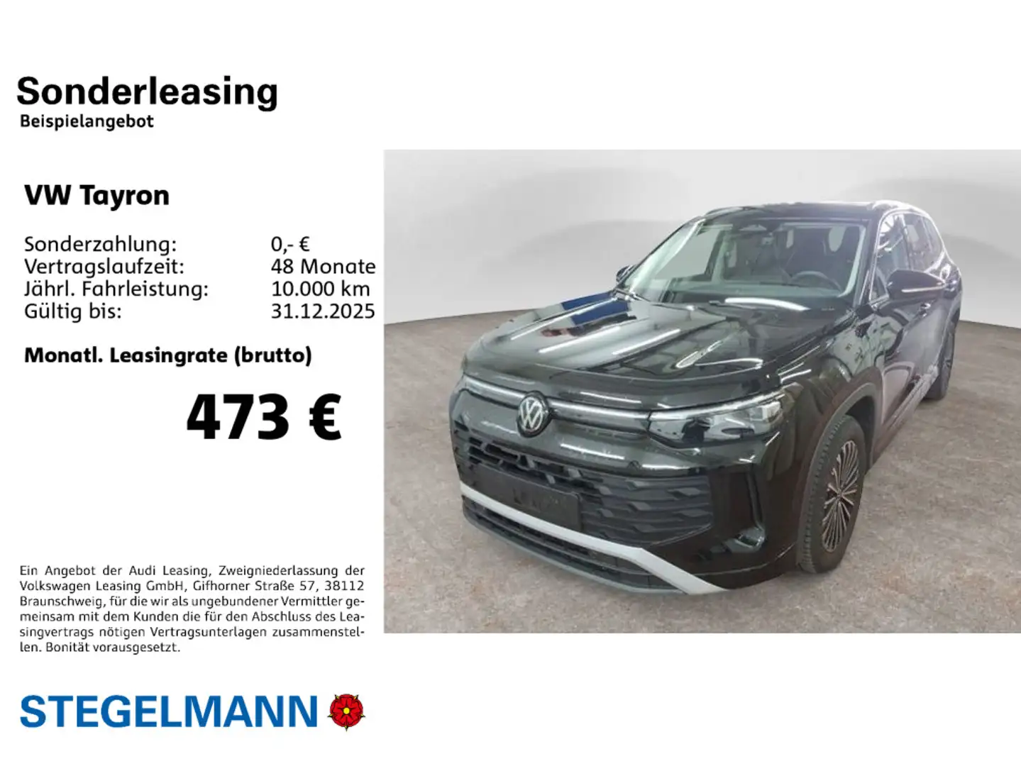 Volkswagen Tayron 1.5 eTSI DSG Life *AHK*LED*App-Connect*+3 Чёрный - 2