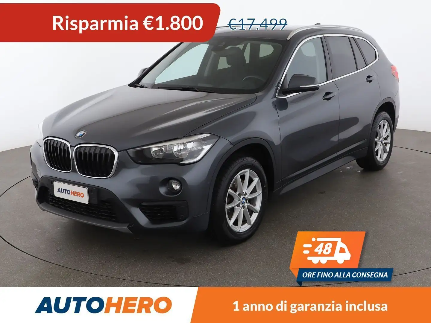 BMW X1 sDrive 18i Advantage Šedá - 1